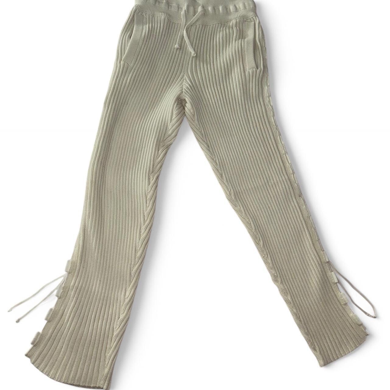 Off-White OFF WHITE NO COLOR LINK KNIT PANT | WOMENS SMALL Size 29" - 2 Thumbnail