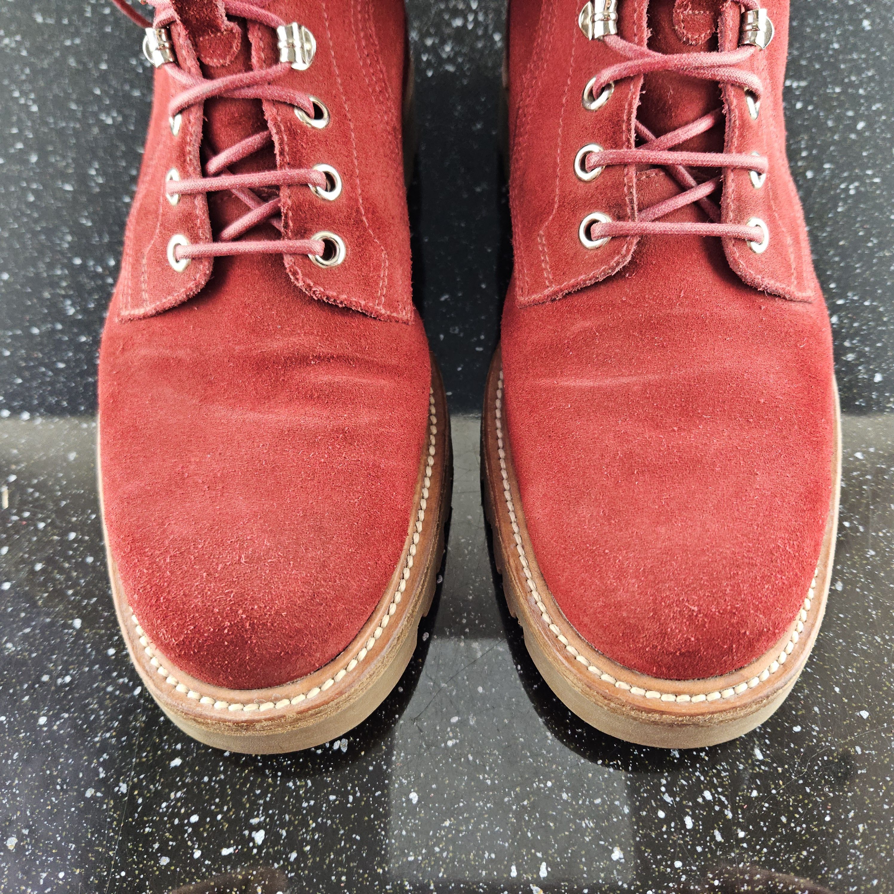 Bally Bally Red Suede Boots Wellys Size US 7.5 / EU 40-41 - 9 Thumbnail
