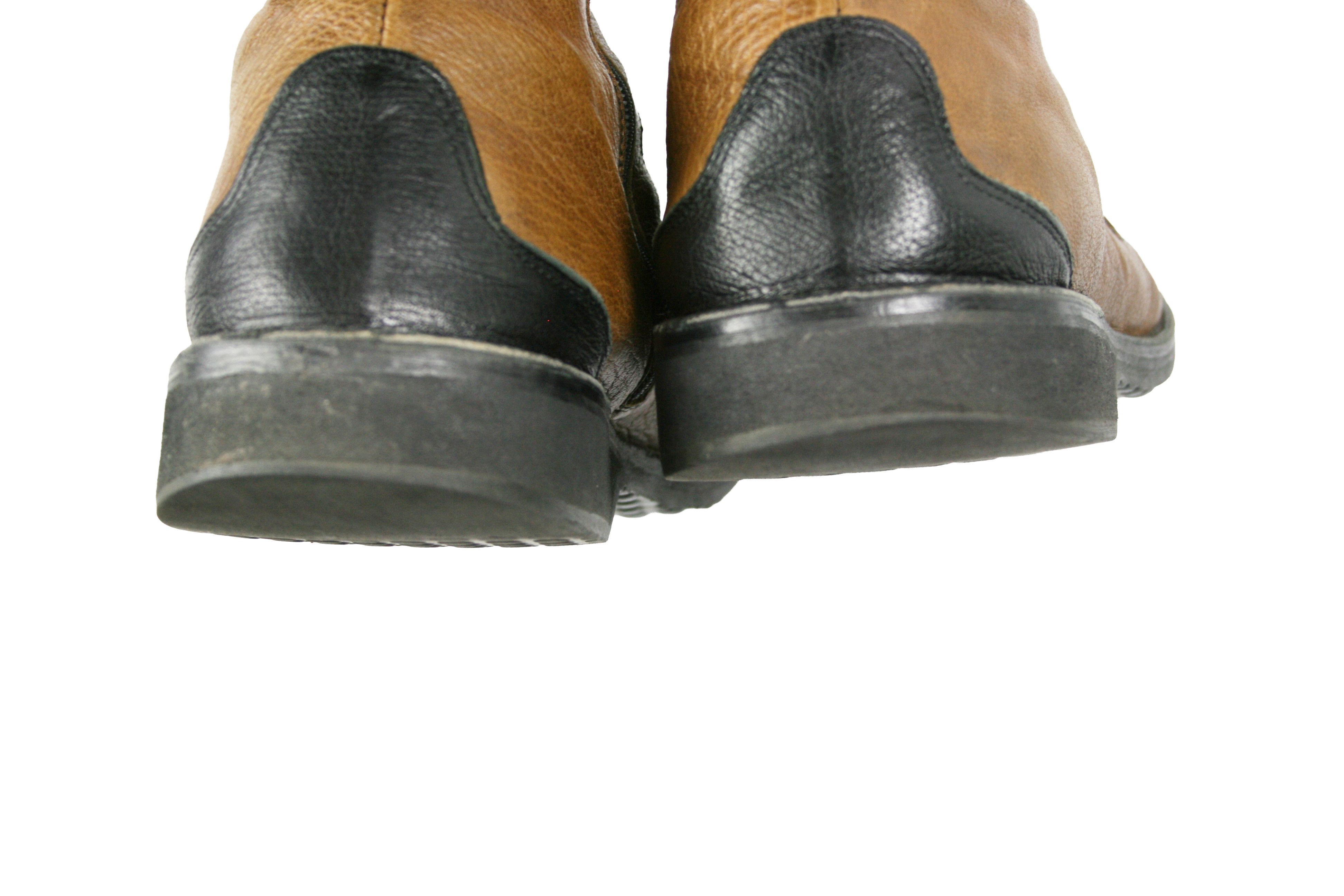 Japanese Brand Bubetti 00S Y2K Avant Garde Crepe Boots Vintage Size US 10.5 / IT 40.5 - 13 Thumbnail