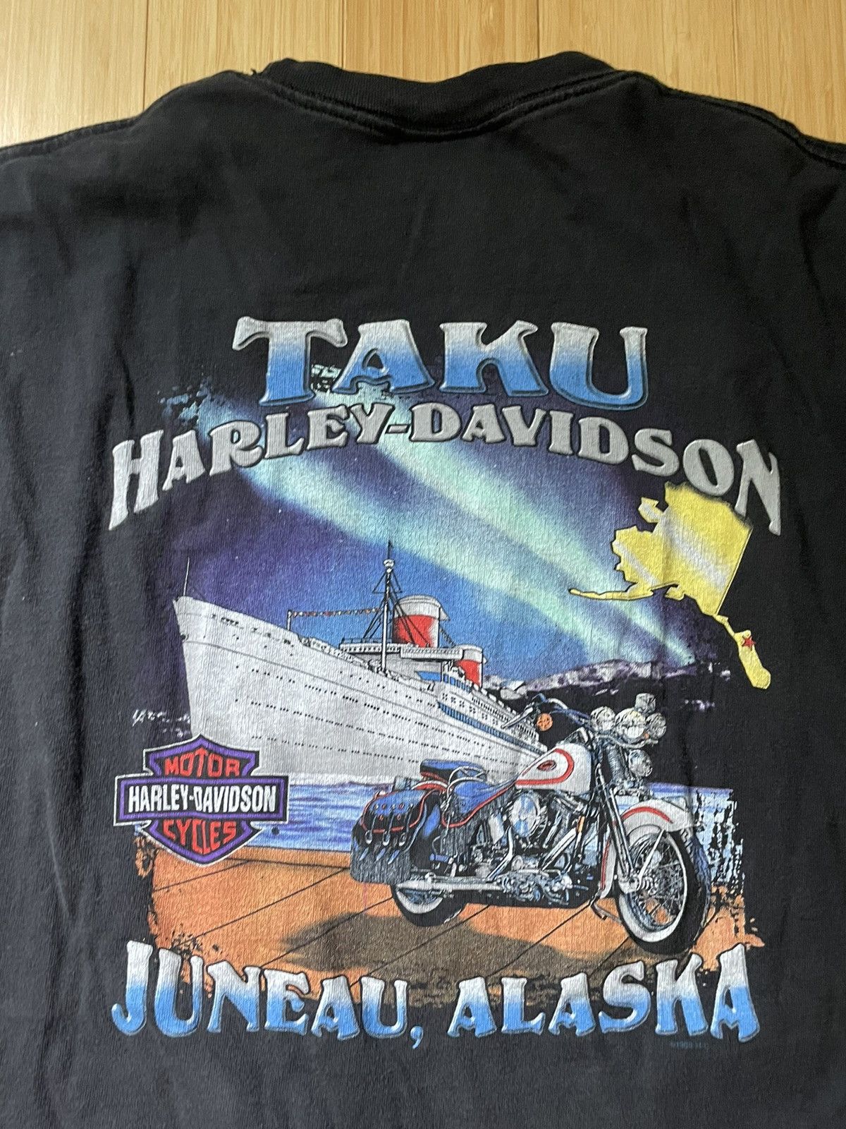 Harley Davidson × Vintage Vintage Harley Davidson Graphic Size US XL / EU 56 / 4 - 4 Thumbnail
