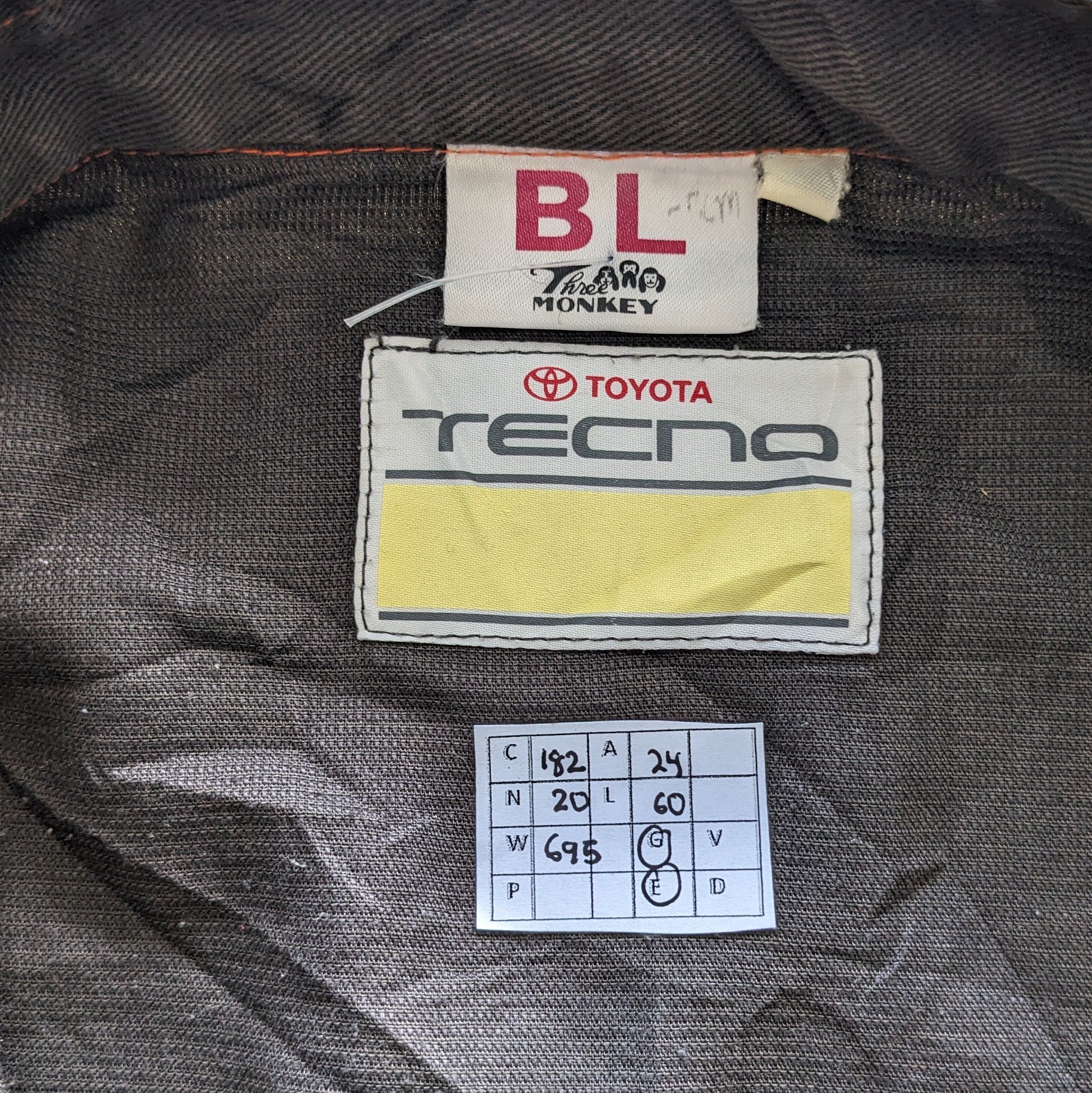 Vintage Vintage COROLLA TECNO Toyota Coverall Workwear Jacket Size US L / EU 52-54 / 3 - 10 Thumbnail