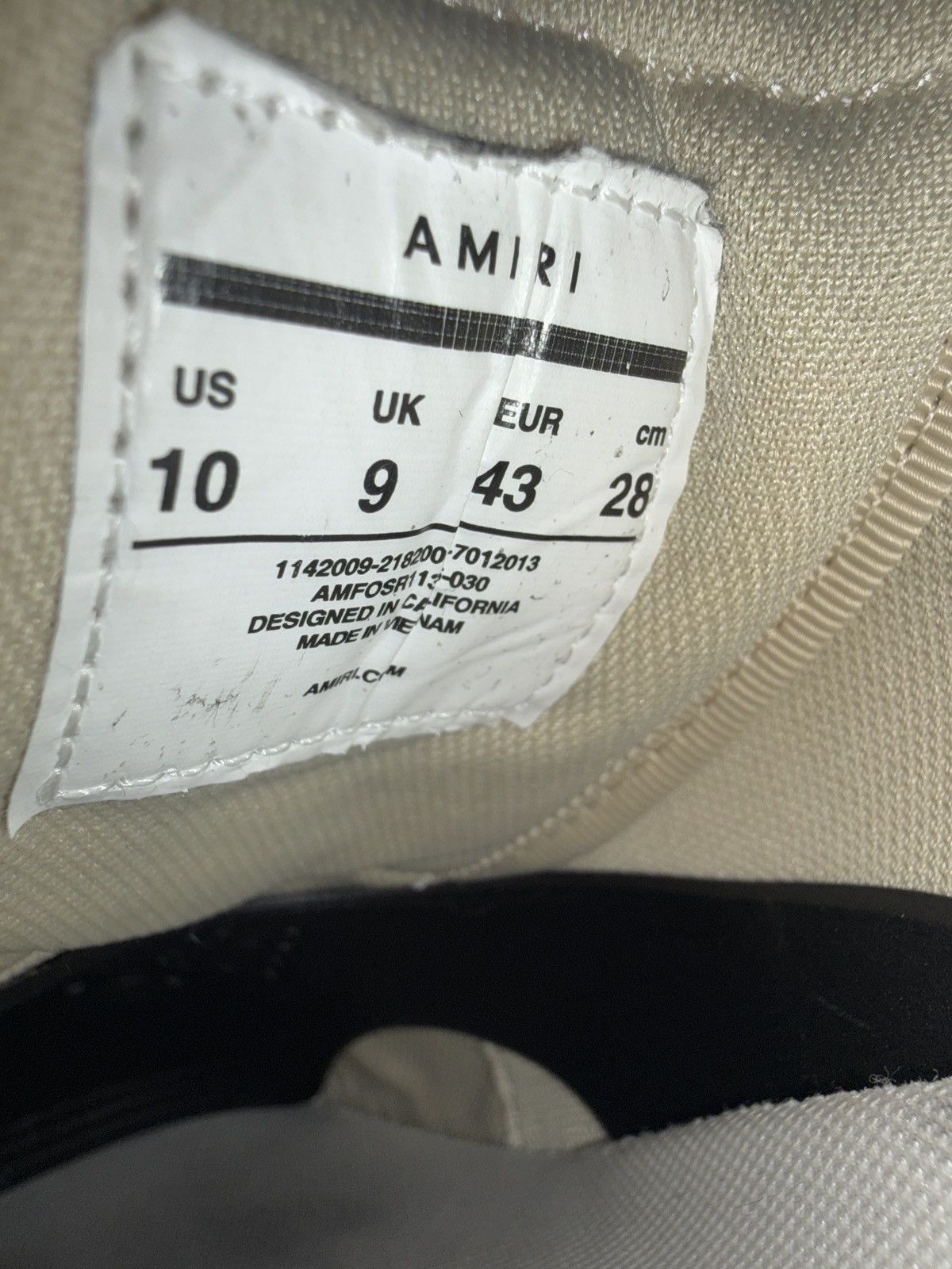Amiri Amiri Skeleton Low Tops Size US 10 / EU 43 - 6 Thumbnail