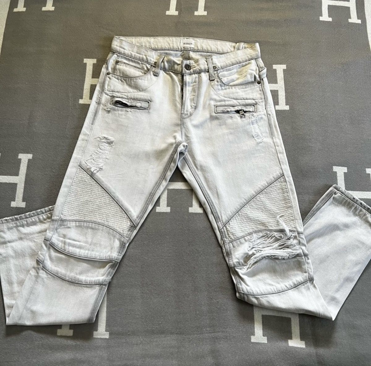 Hudson Hudson Blinder Biker Jeans Extracted White Size 30 Size US 30 / EU 46 - 2 Thumbnail