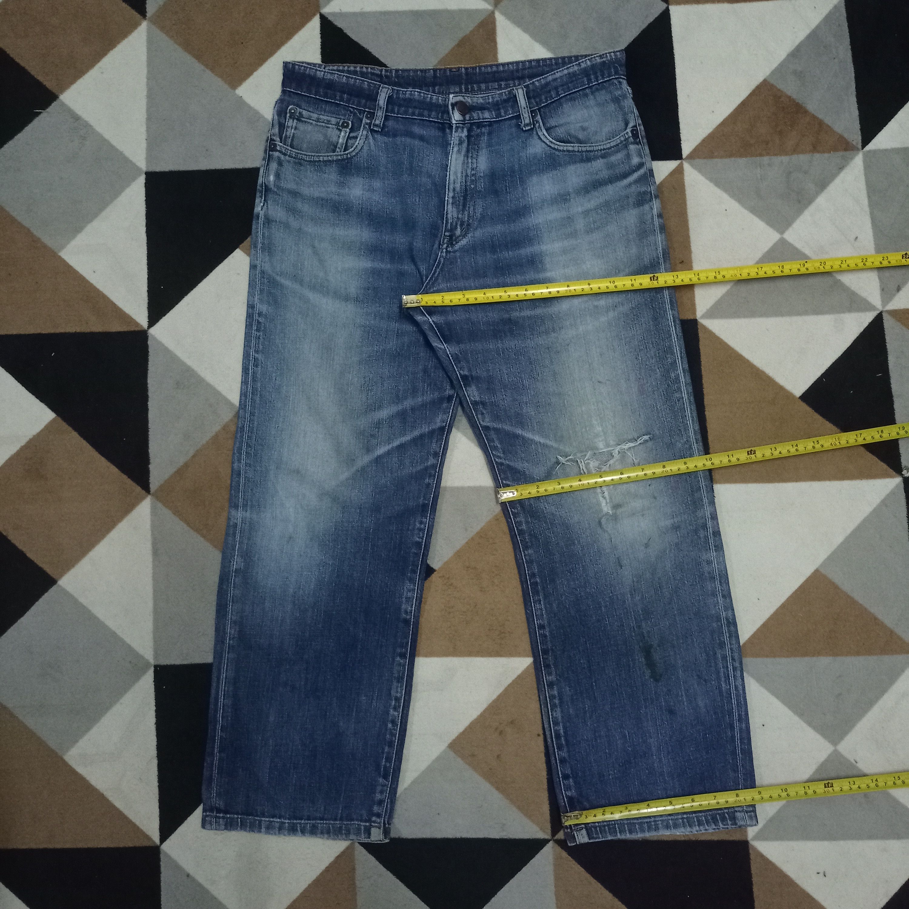 Japanese Brand × Uniqlo S003 Vintage Japanese Uniqlo Distressed Baggy Jeans Size US 34 / EU 50 - 10 Thumbnail
