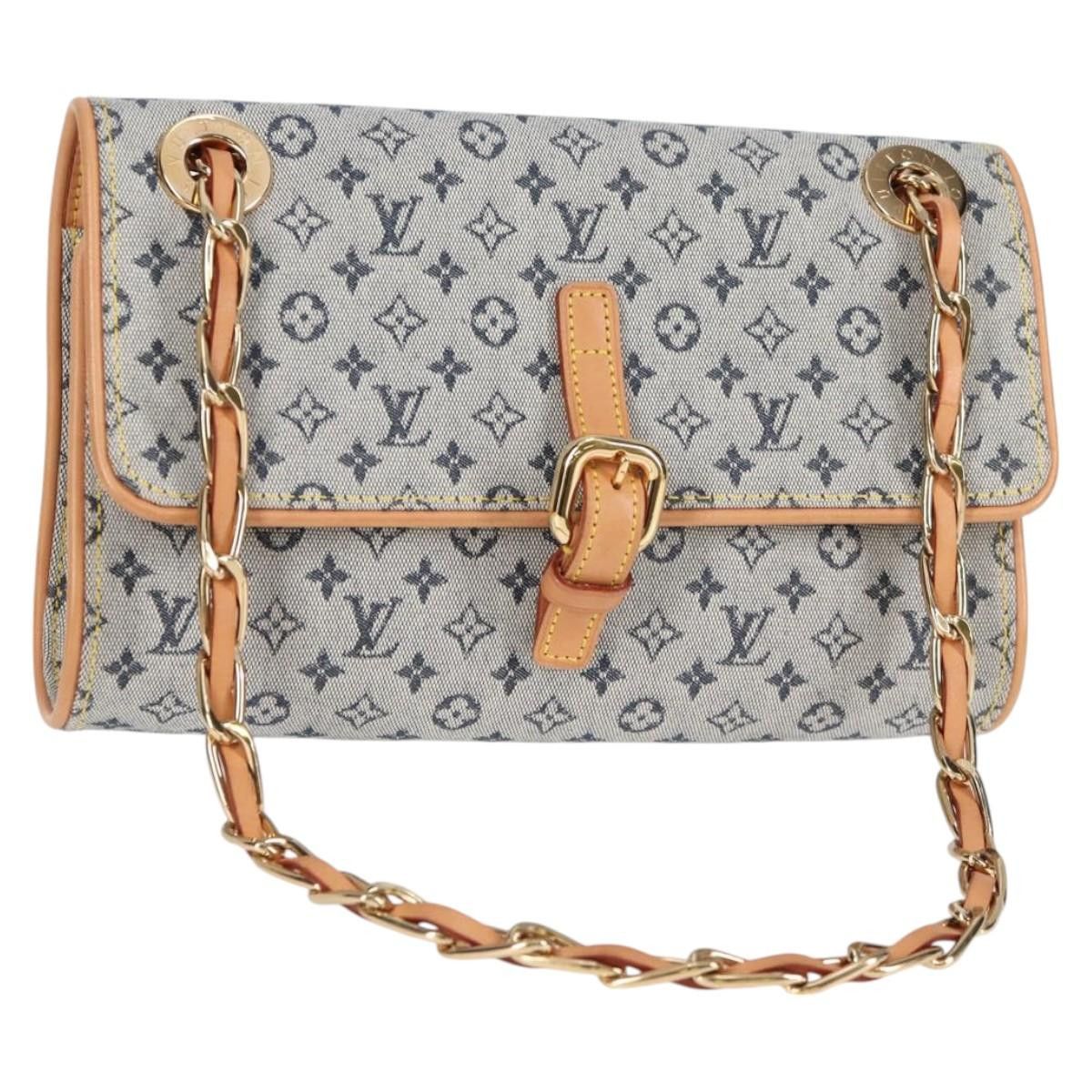 Louis Vuitton Monogram Mini Camille Chain Shoulder Bag Blue M92002 Auth Ec1035Am, Women's