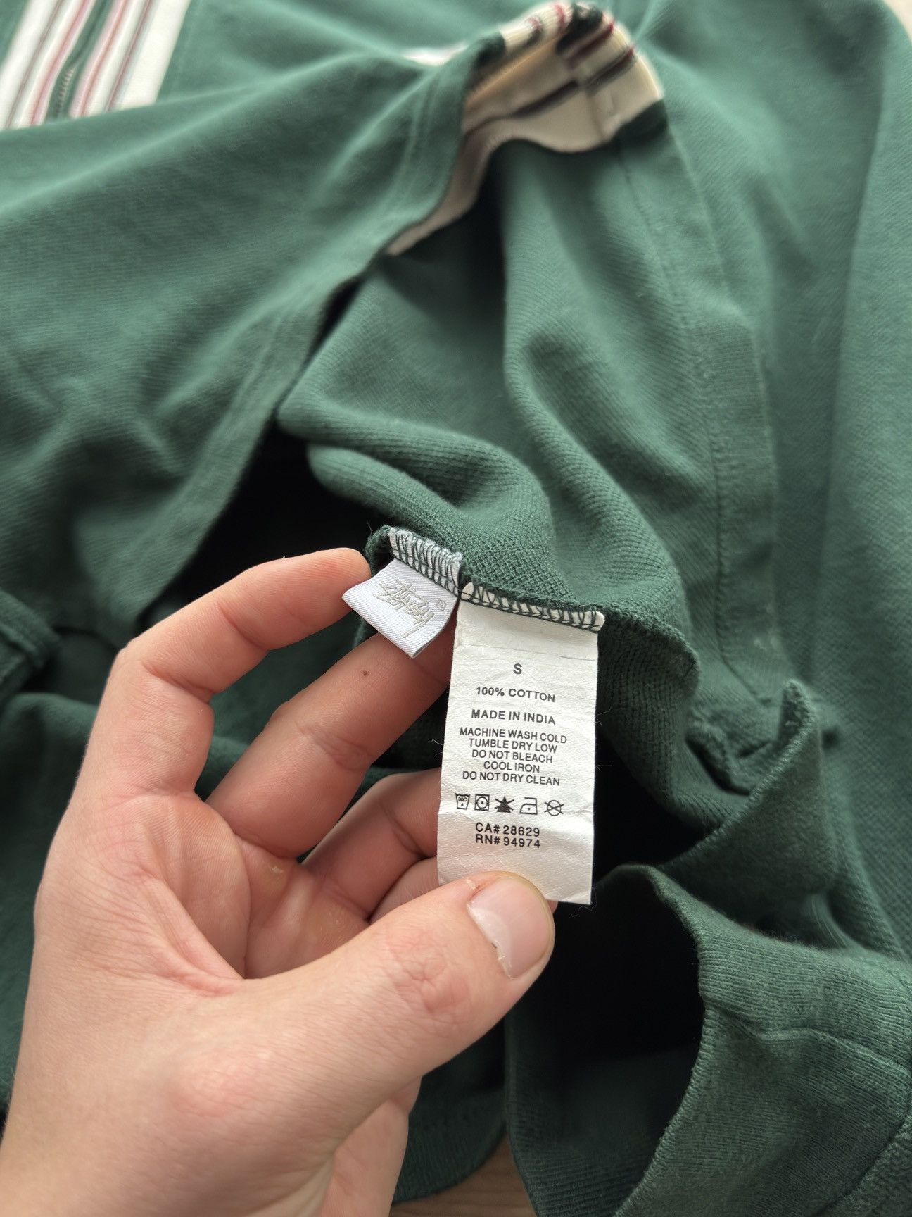 Stussy Vintage Stussy Full Zip Green Knitted Sweatshirt Size S Men Size US S / EU 44-46 / 1 - 8 Thumbnail