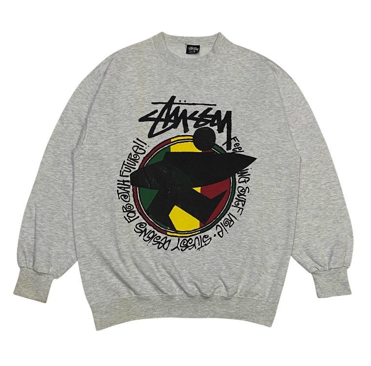 Stussy × Vintage Vintage Stussy Rasta Sweatshirt Size US M / EU 48-50 / 2 - 2 Thumbnail