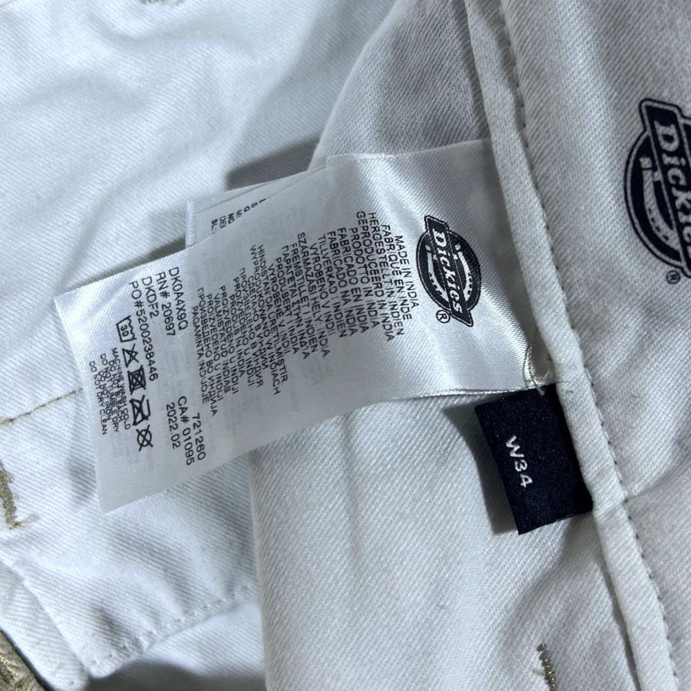 Dickies Dickies Classic Beige Skater Straight Leg Denim Jeans Mens Jeans W34 L31 Cotton Blend Zip Fly Beige 90s? No Size US 34 / EU 50 - 4 Thumbnail