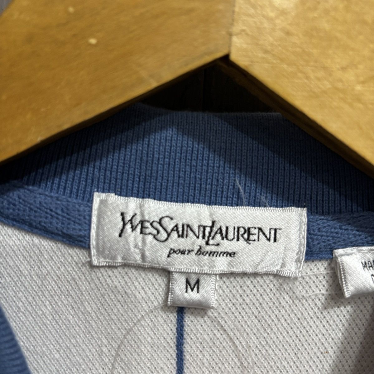 Yves Saint Laurent Vintage YSL Striped Polo Shirt Size US M / EU 48-50 / 2 - 6 Thumbnail
