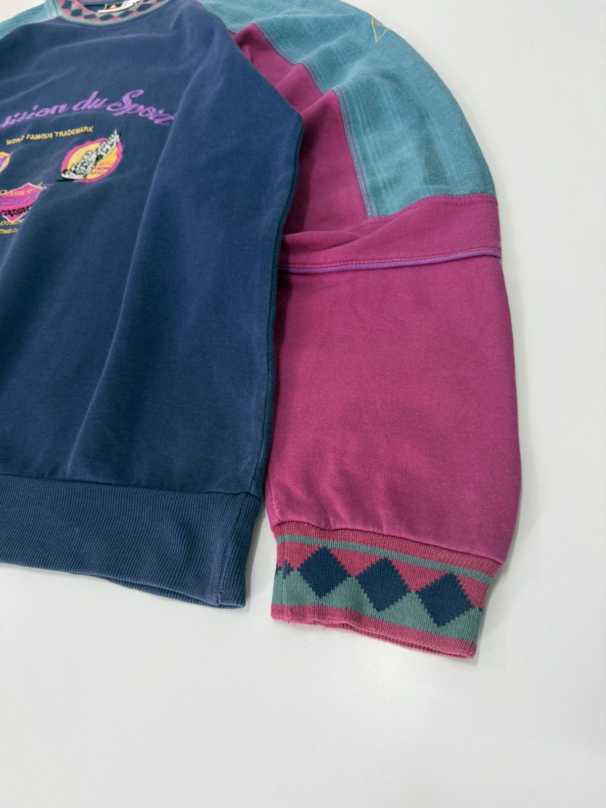 Le Coq Sportif 🔥 Vintage 90's Le Coq Sportif Grenoble Sport Sweatshirt Size US M / EU 48-50 / 2 - 2 Thumbnail