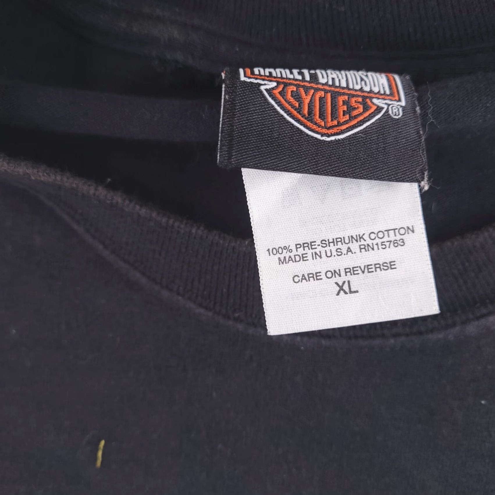 Harley Davidson VINTAGE Harley-Davidson Shirt Mens XL Black USA Washington Eagle Size US XL / EU 56 / 4 - 4 Thumbnail