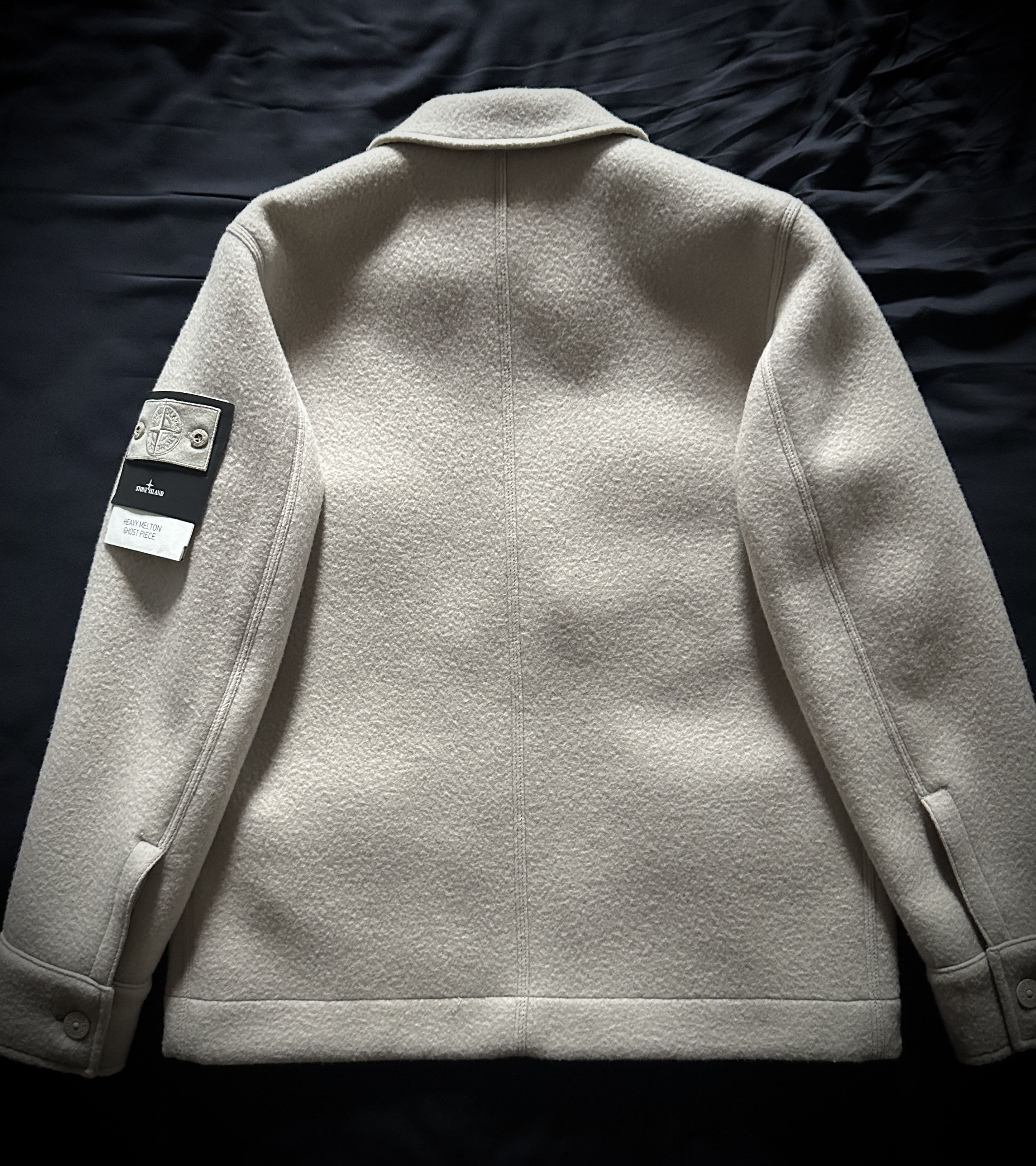 Stone Island Heavy Melton Ghost Wool Coat Jacket Size US S / EU 44-46 / 1 - 8 Thumbnail