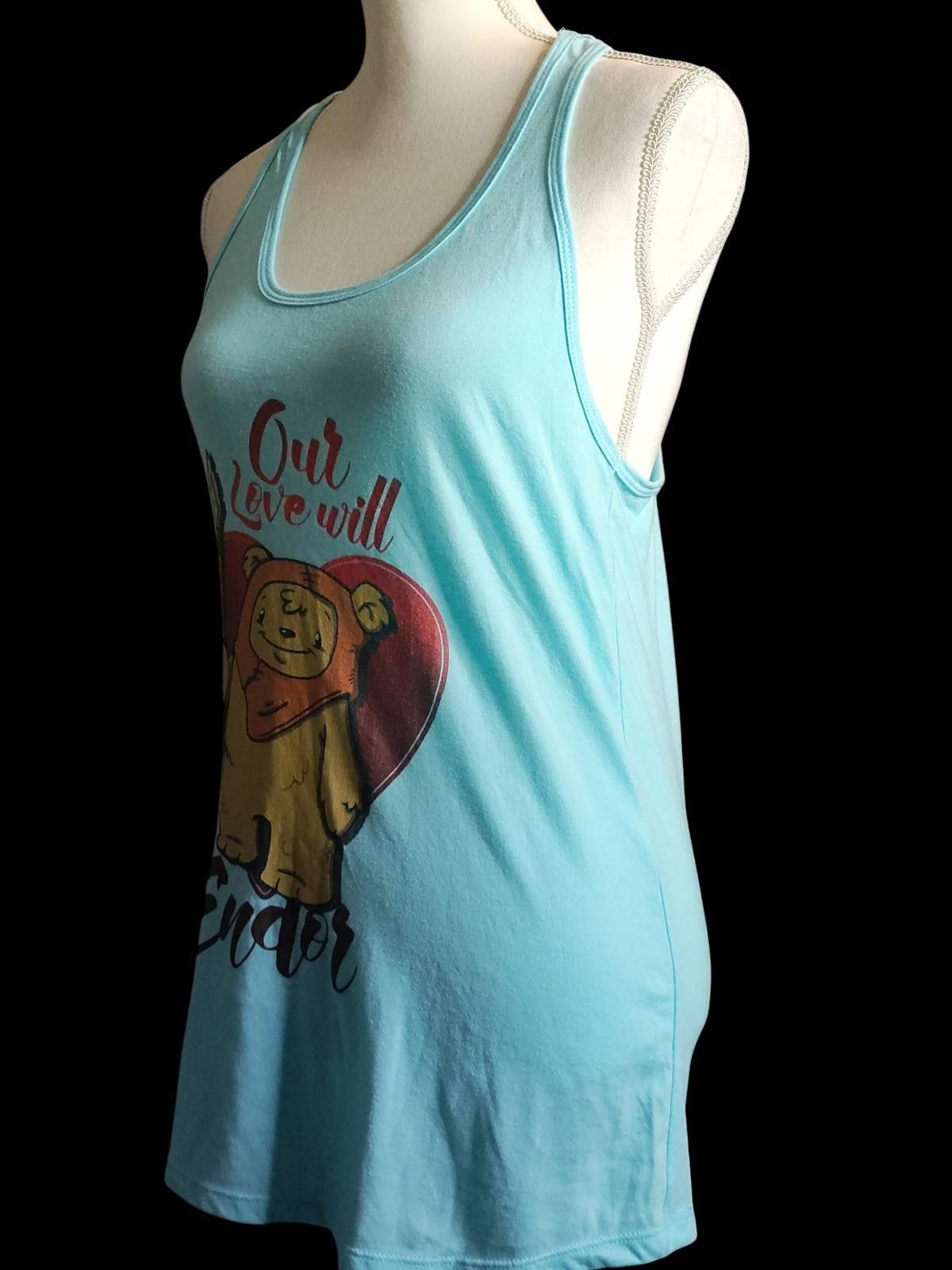 Star Wars Vintage Star Wars Light Blue Women's Tank Top Size L / US 10 / IT 46 - 5 Thumbnail