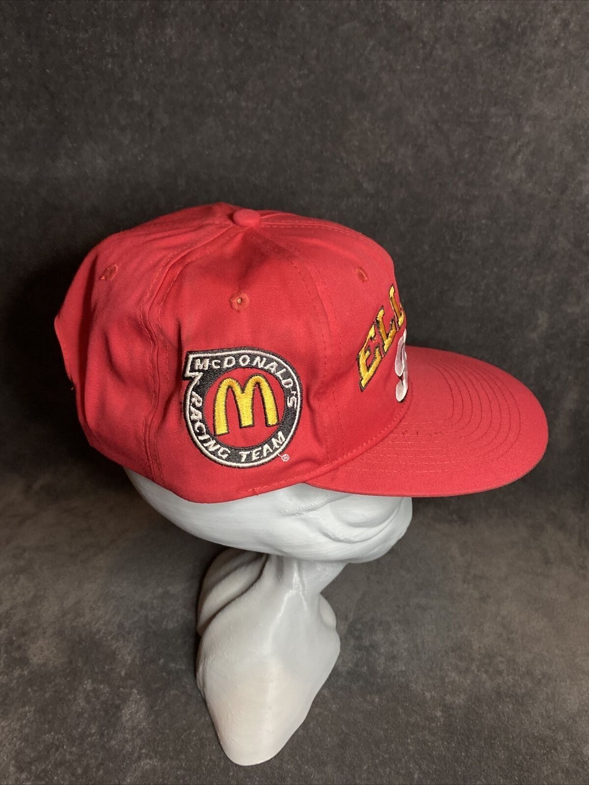 NASCAR Vintage 90s McDonald's Racing Team Bill Elliot 94 Hat Size ONE SIZE - 2 Thumbnail