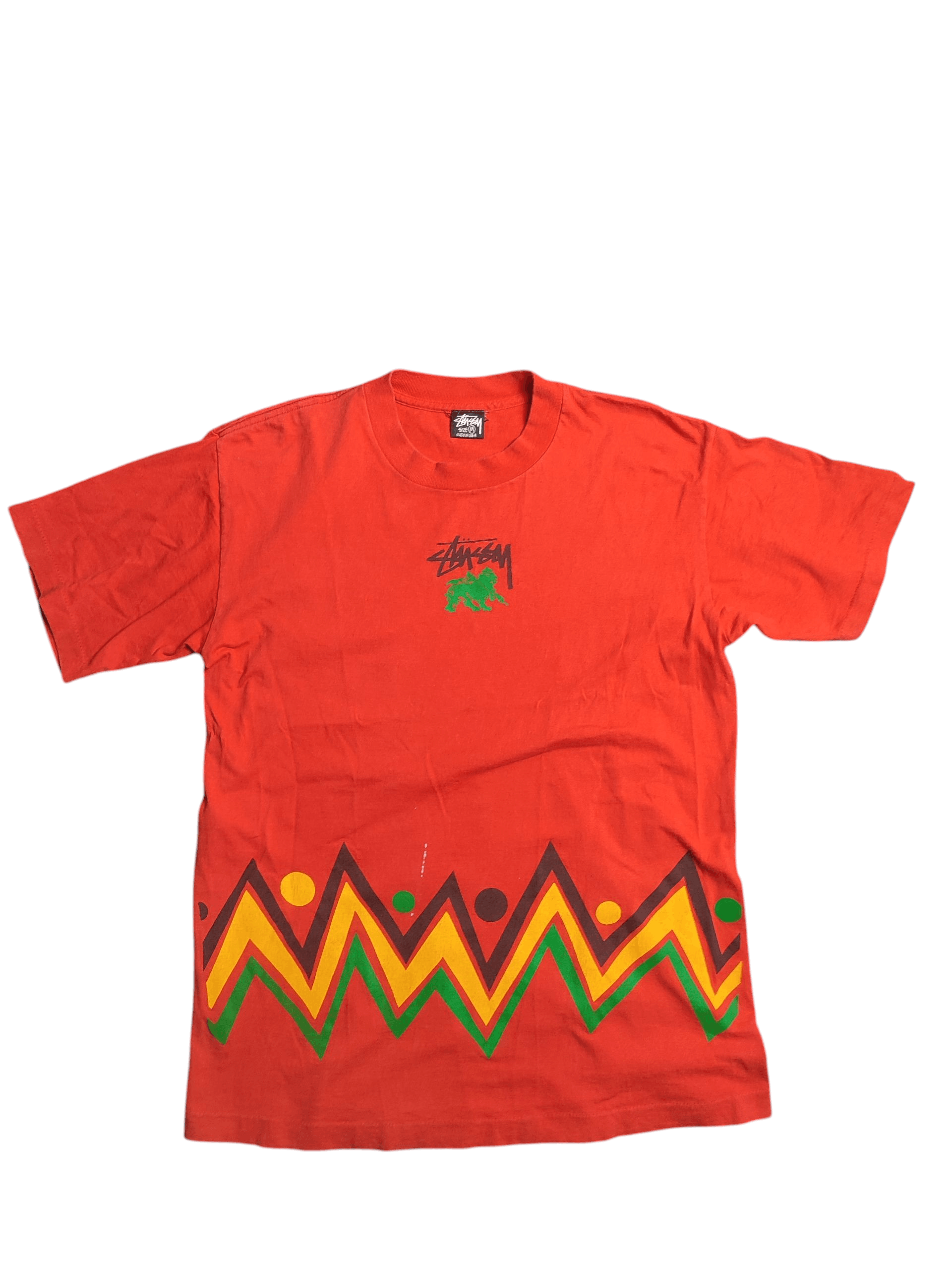 Stussy [DELETED] Stussy Rasta Zig Zag 80s Vintage Tshirts Size US M / EU 48-50 / 2 - 1 Thumbnail