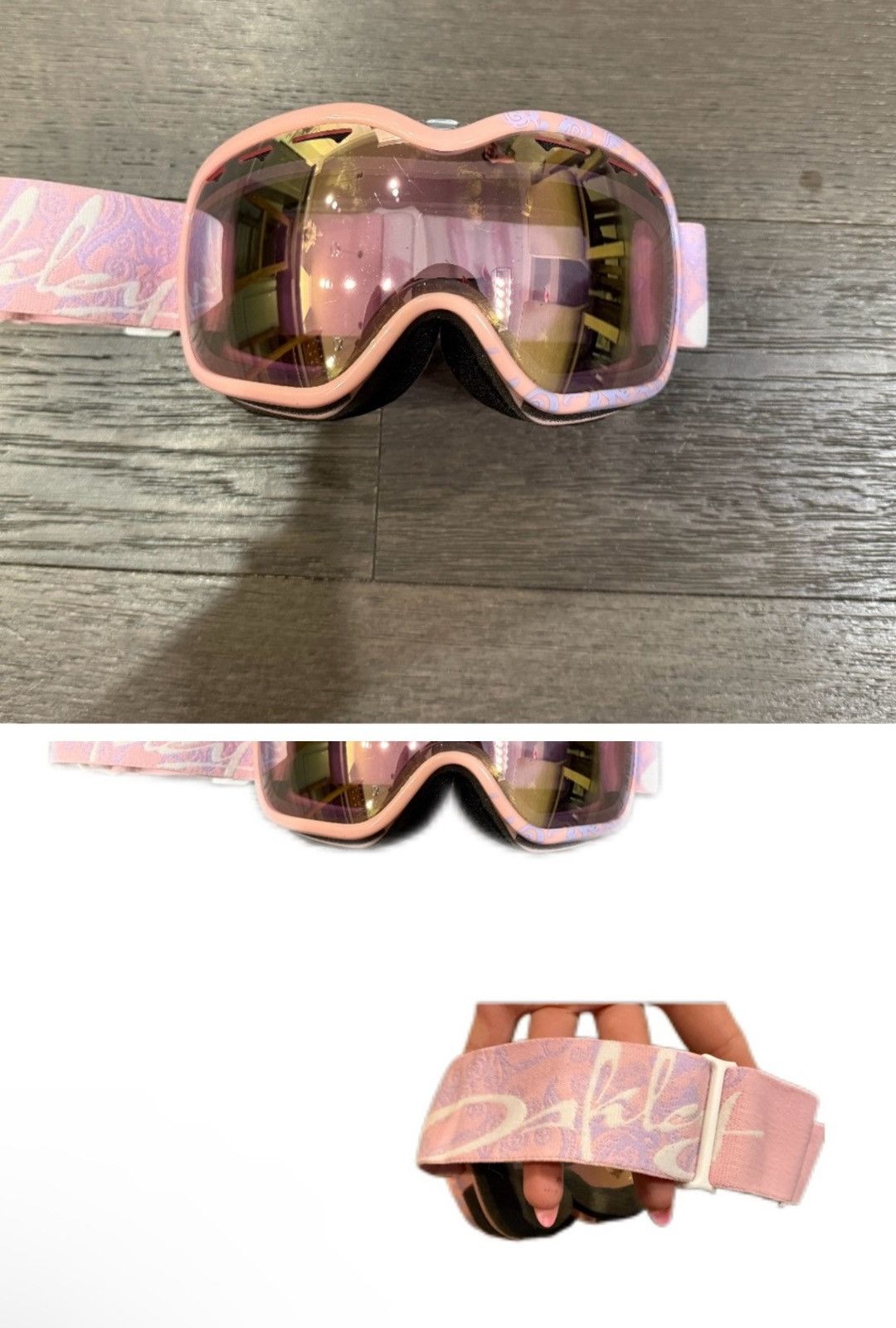Oakley pink VINTAGE OAKLEY ski googles 🥽 Size ONE SIZE - 3 Thumbnail