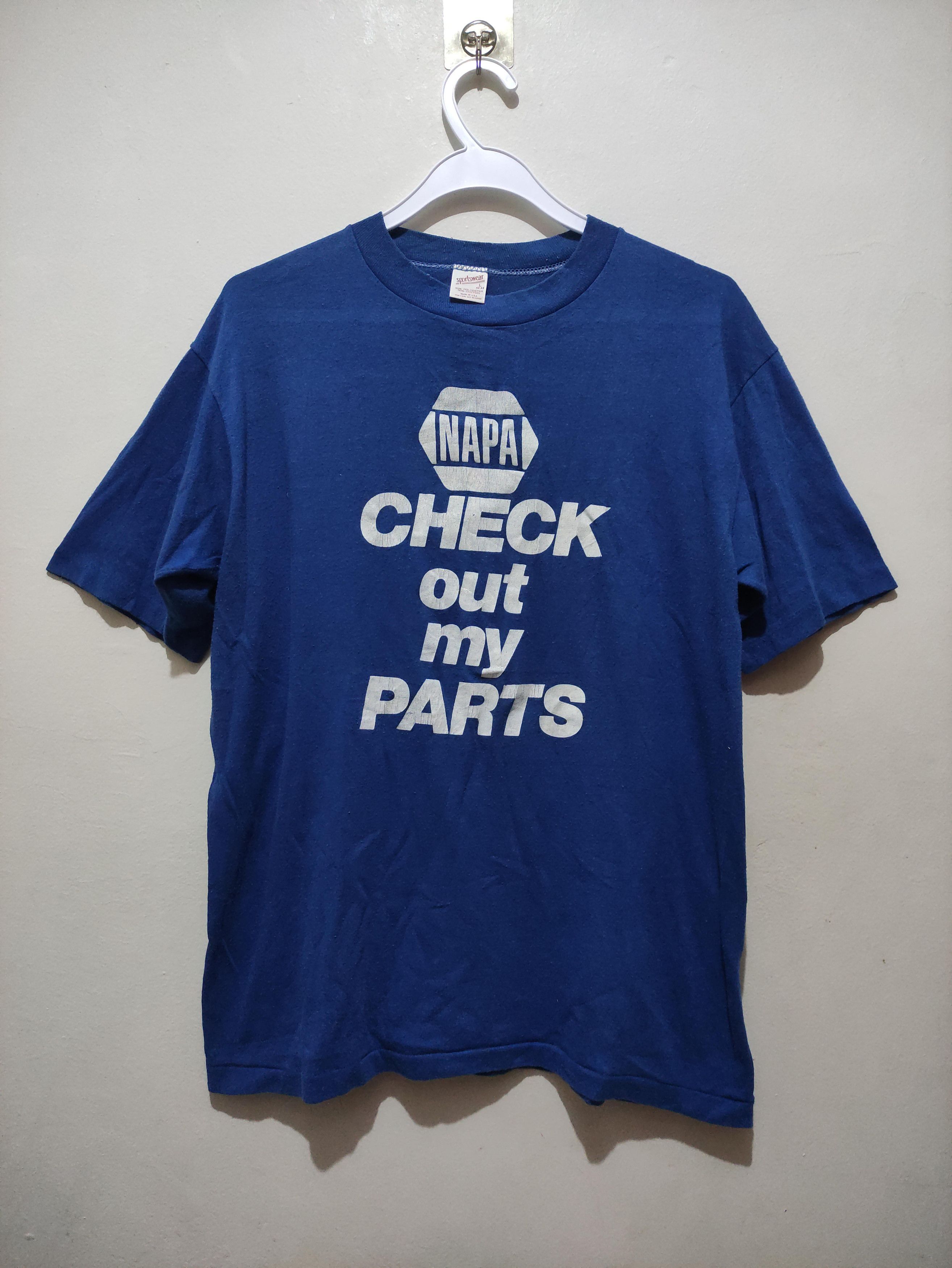 Vintage Vintage 70s NAPA Auto Parts T-Shirt Size US L / EU 52-54 / 3 - 1 Thumbnail