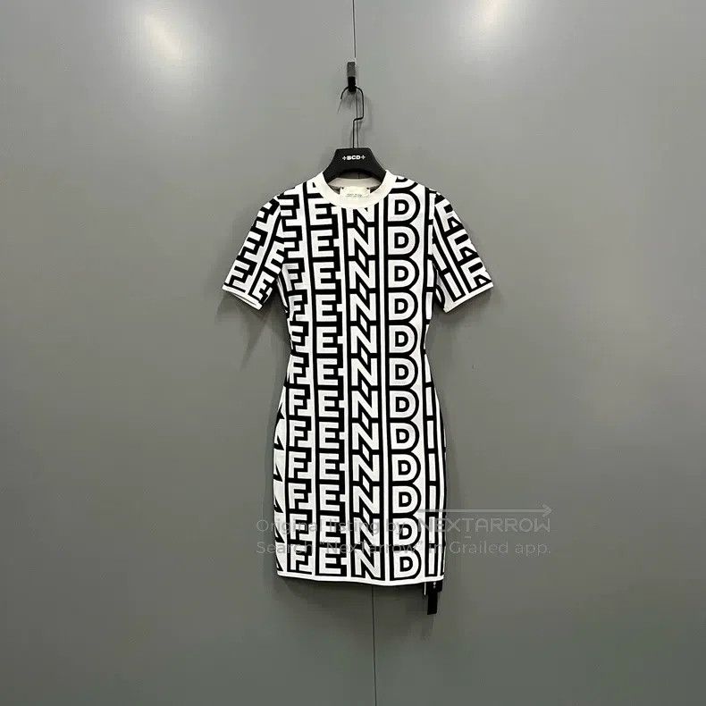 Fendi Fendi Roma capsule series full-print letter dress Size XS / US 0-2 / IT 36-38 - 1 Thumbnail