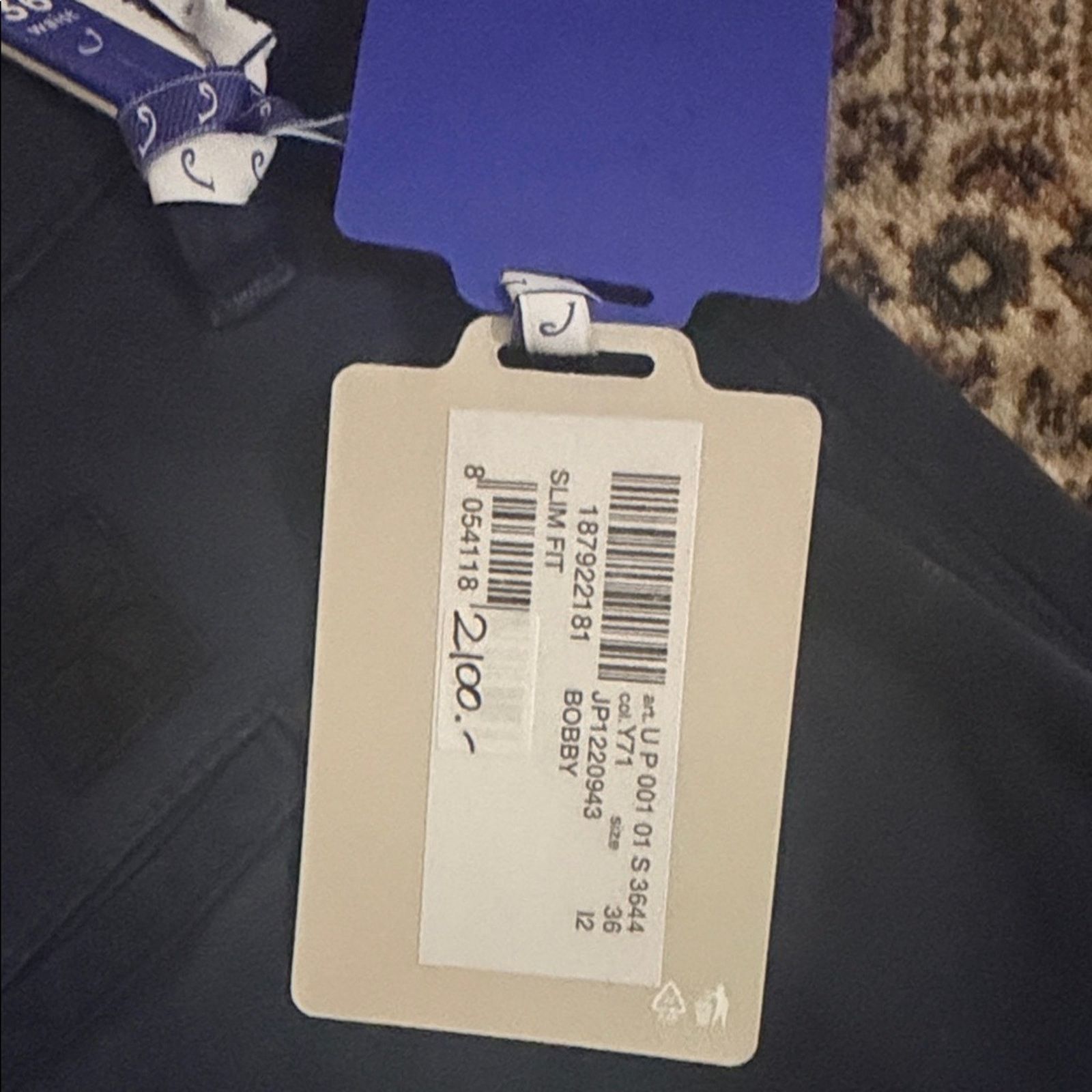 Jacob Cohen Jacob Cohen Men's Deep Blue Chinos Size 36 Size US 36 / EU 52 - 2 Thumbnail