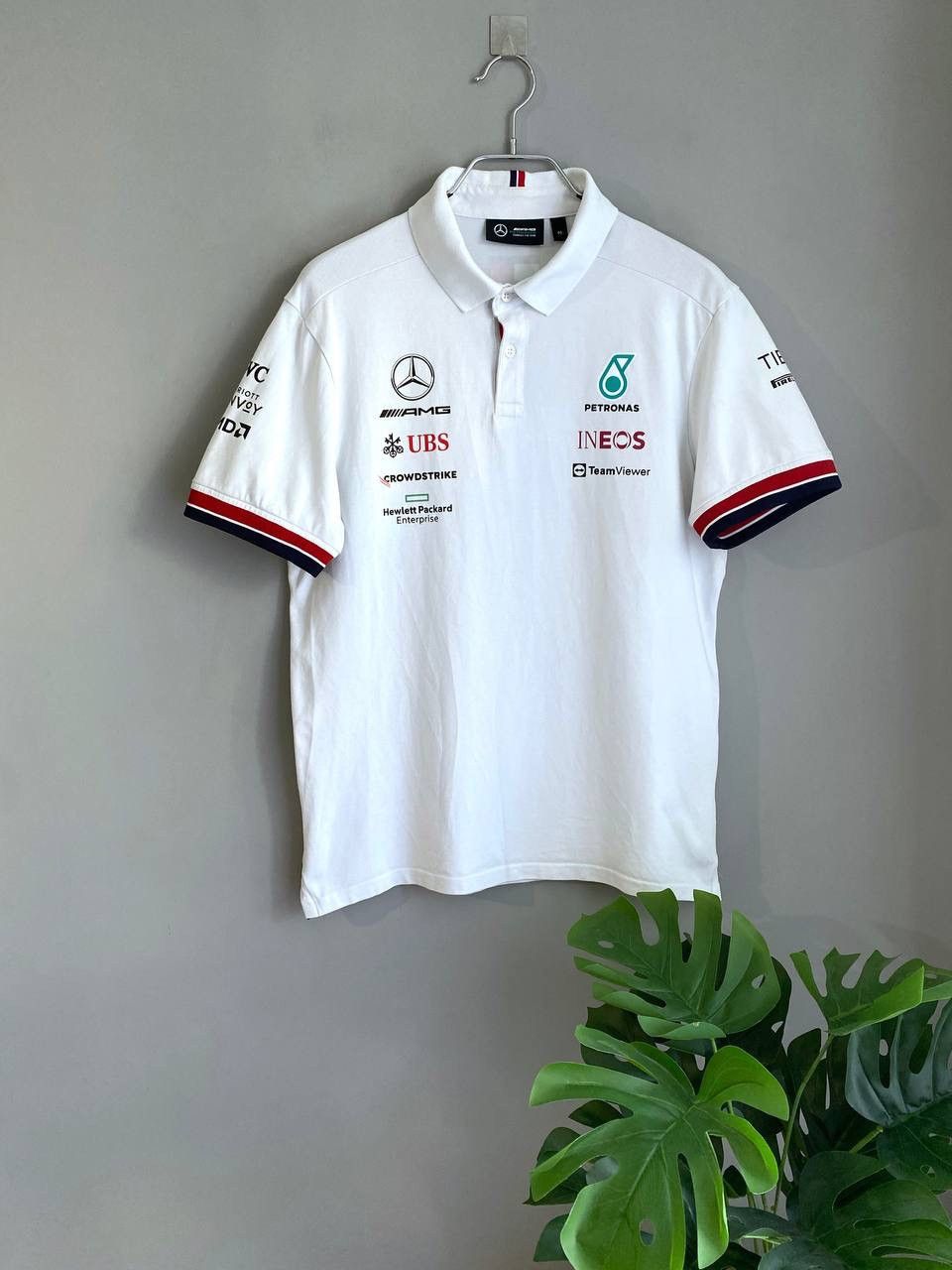 Mercedes-Benz F1 Racing Mersedes Benz AMG Petronas Team Polo T-Shirt, Sz M Size US M / EU 48-50 / 2 - 1 Thumbnail