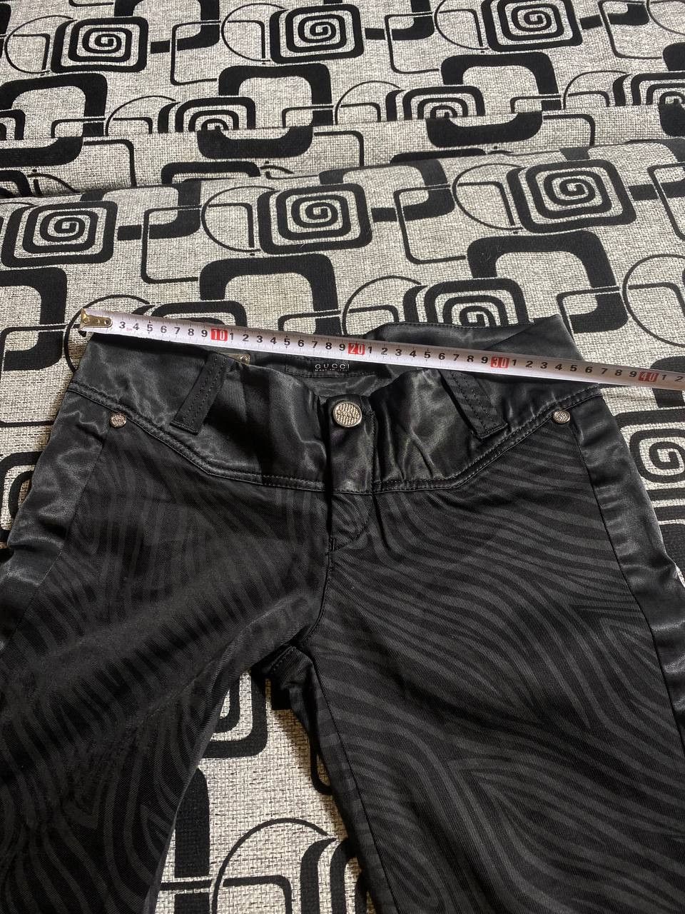 Japanese Brand Crazy Crash Dirty Baggy Faded Jean Japan Avant Garde Style Size US 26 / EU 42 - 5 Thumbnail