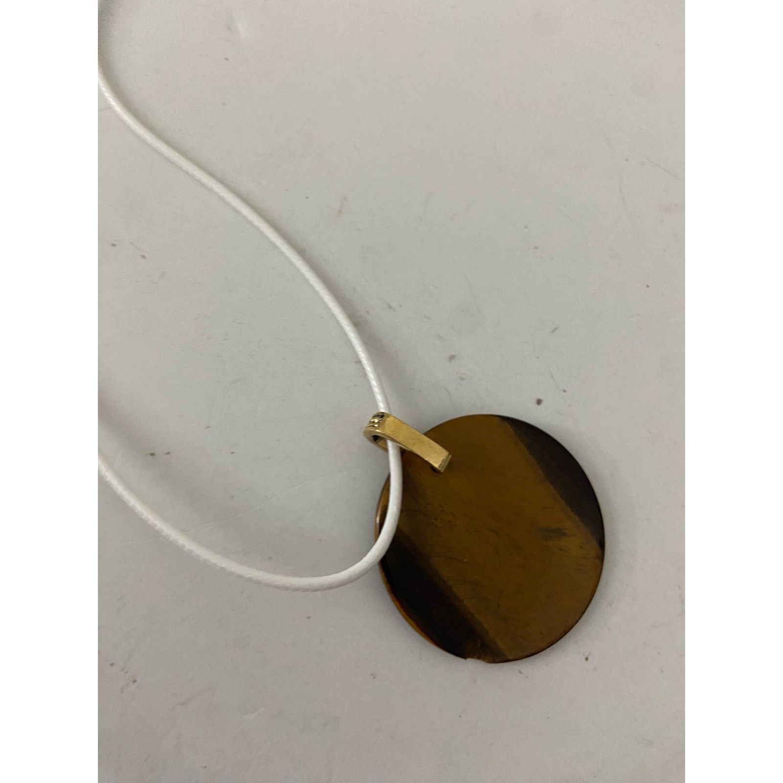 Other Round brown tigers eye pendant necklace Size ONE SIZE - 4 Thumbnail
