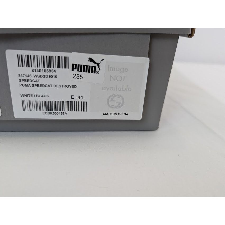 Balenciaga × Puma o1rshd1 Q:2 / Speedcat Destroyed Low Top Sneaker in White Size US 11 / EU 44 - 21 Thumbnail