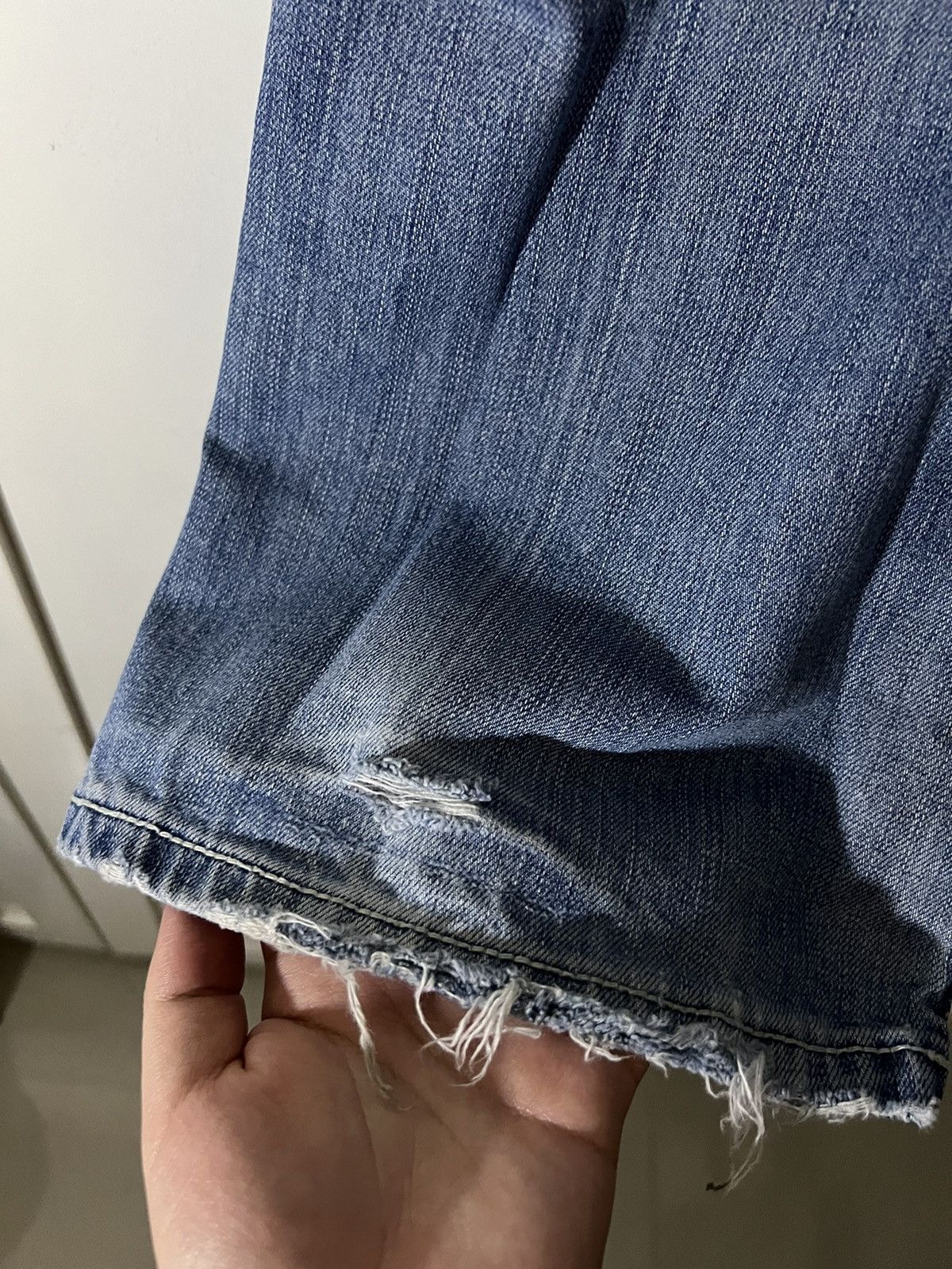 BKE BKE Faded Bootcut Flared Distressed Denim Jeans Size US 31 - 6 Thumbnail