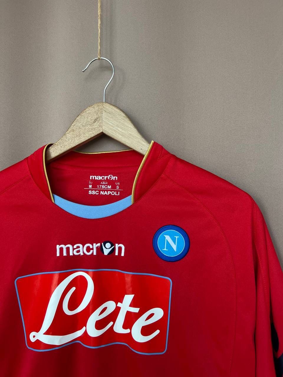 Macron Napoli 2009/10 Third Football Jersey Quagliarella Size S/M Size US S / EU 44-46 / 1 - 6 Thumbnail