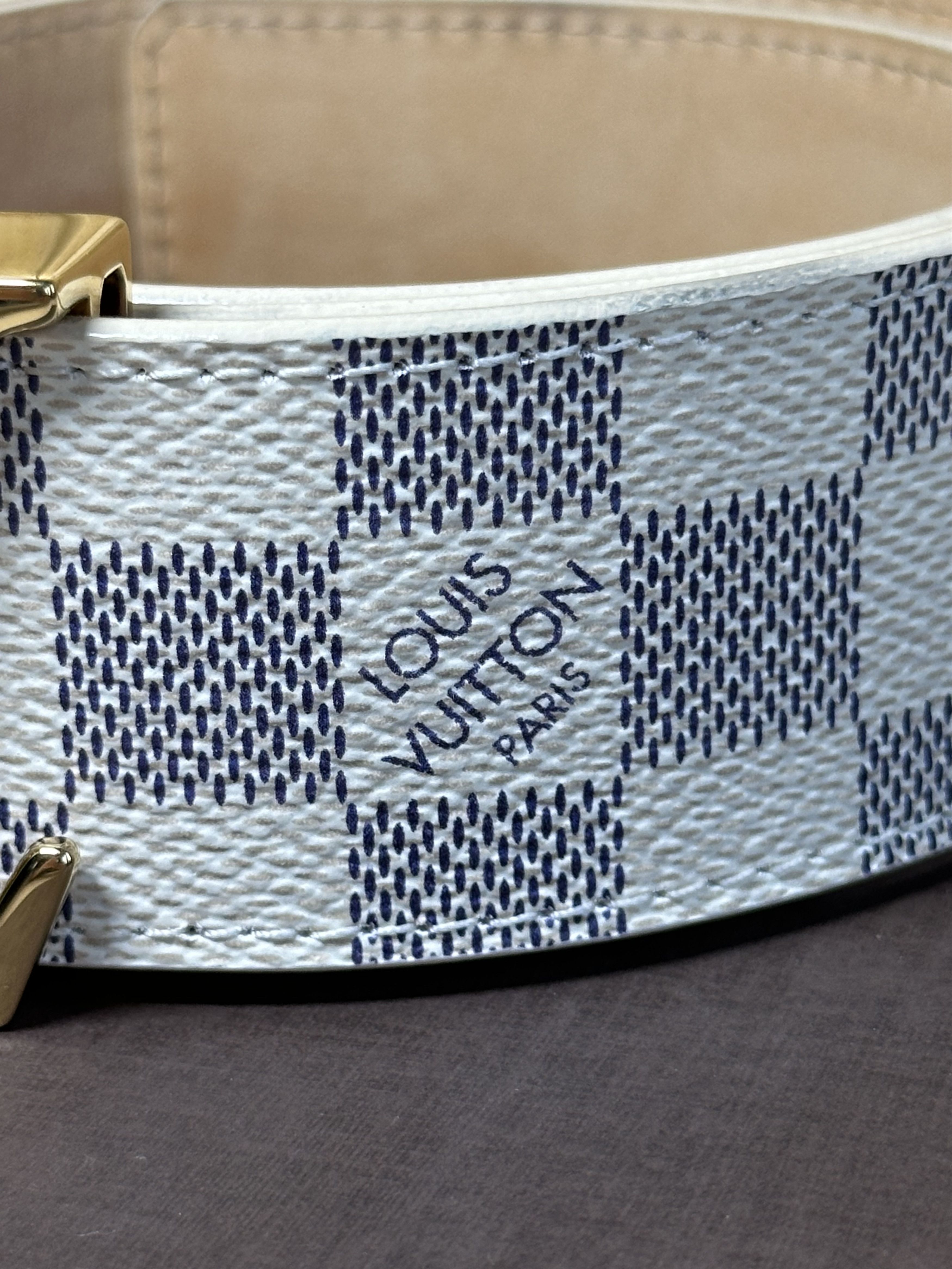 Louis Vuitton Louis Vuitton Belt White Size 28 - 4 Thumbnail