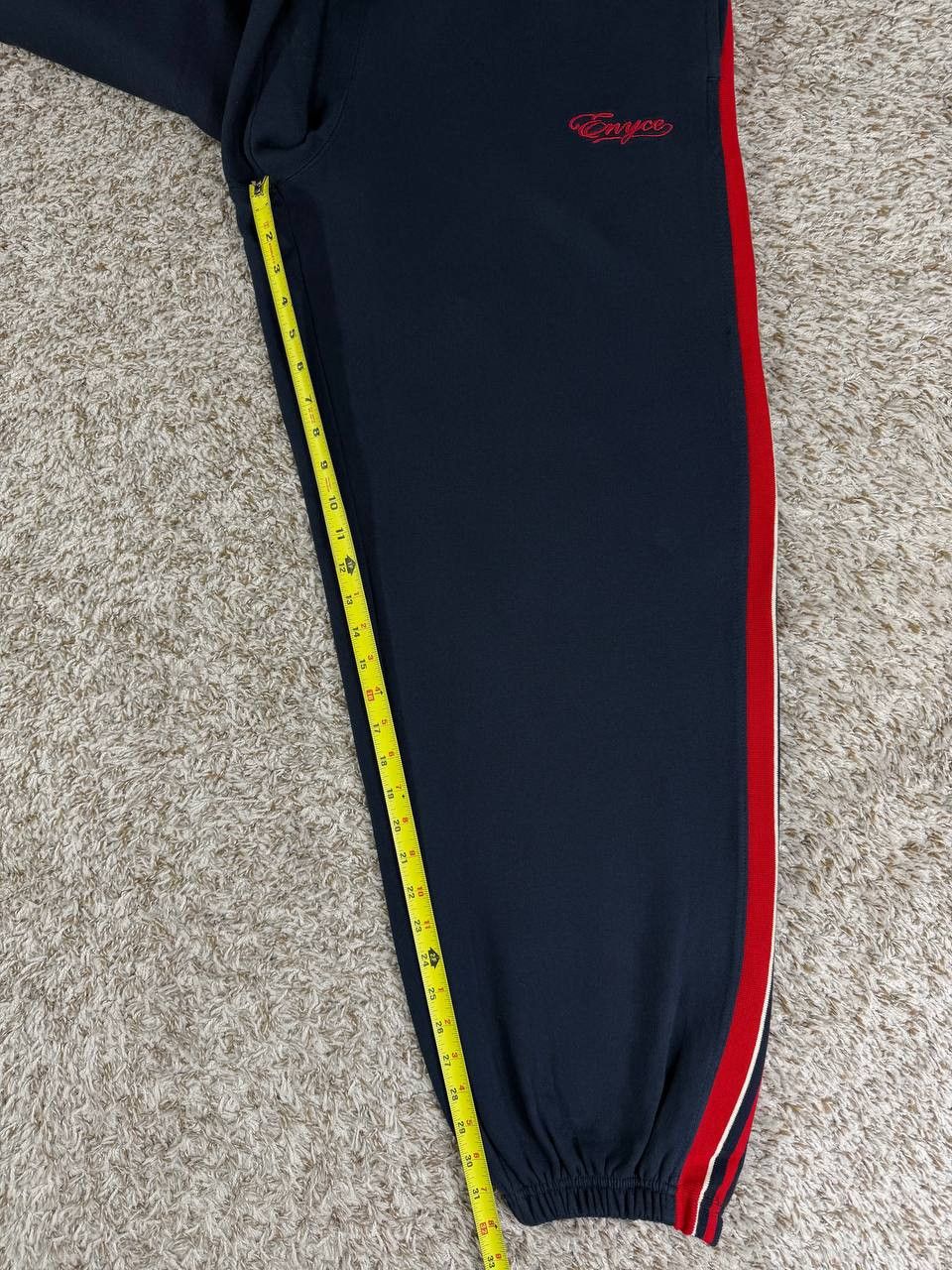 Enyce Enyce Sweatpants Y2K 2000s Red Side Stripe Hip Hop Size US 38 / EU 54 - 8 Thumbnail