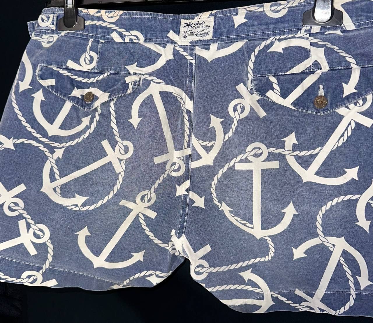 Polo Ralph Lauren × Vintage Polo Ralph Lauren Swimwear Swim Shorts anchor Beach yacht Size US 33 - 3 Thumbnail