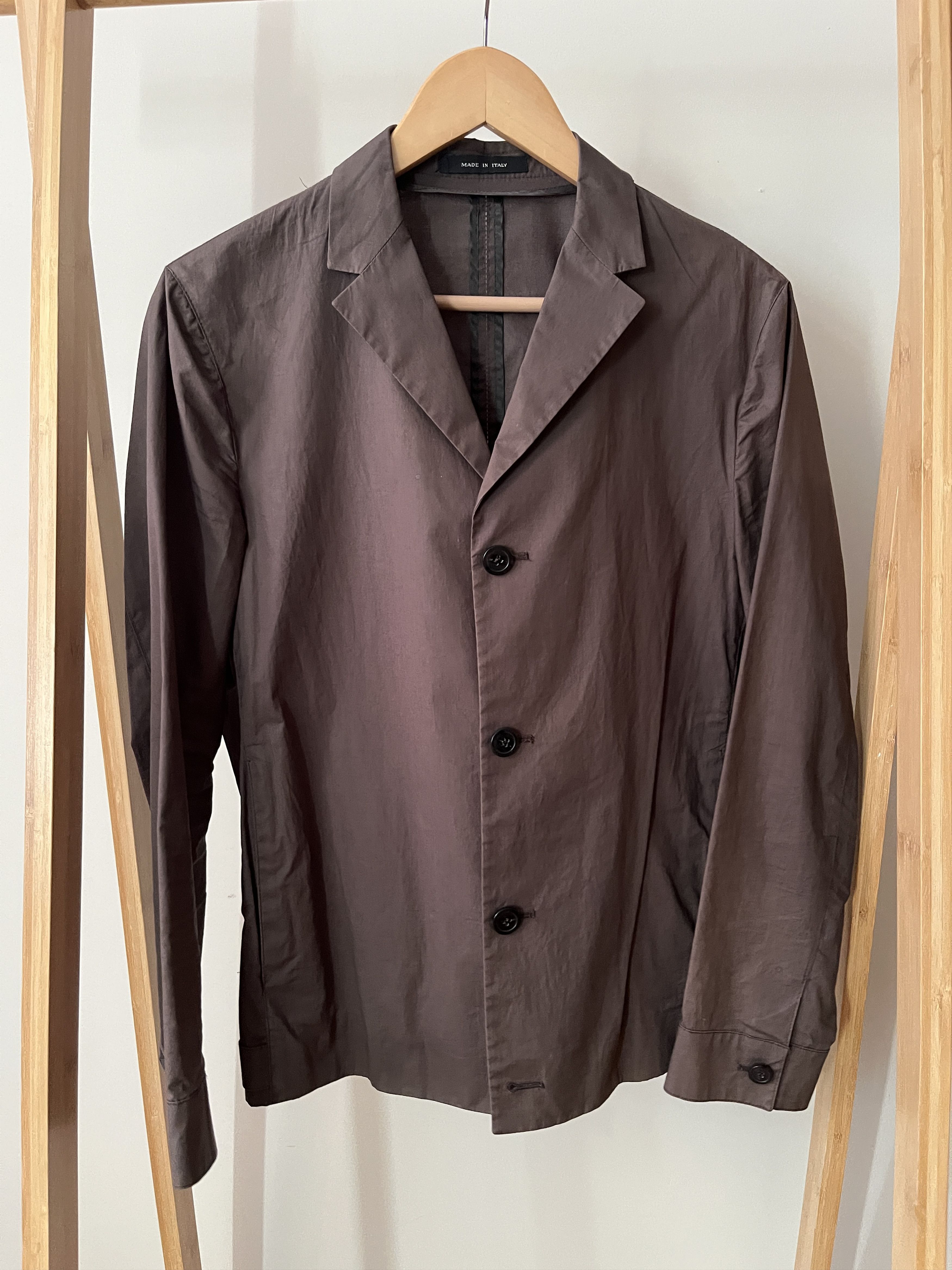 Emporio Armani Emporio Armani gray-brown lightweight blazer, IT 44 Size 34R - 1 Thumbnail