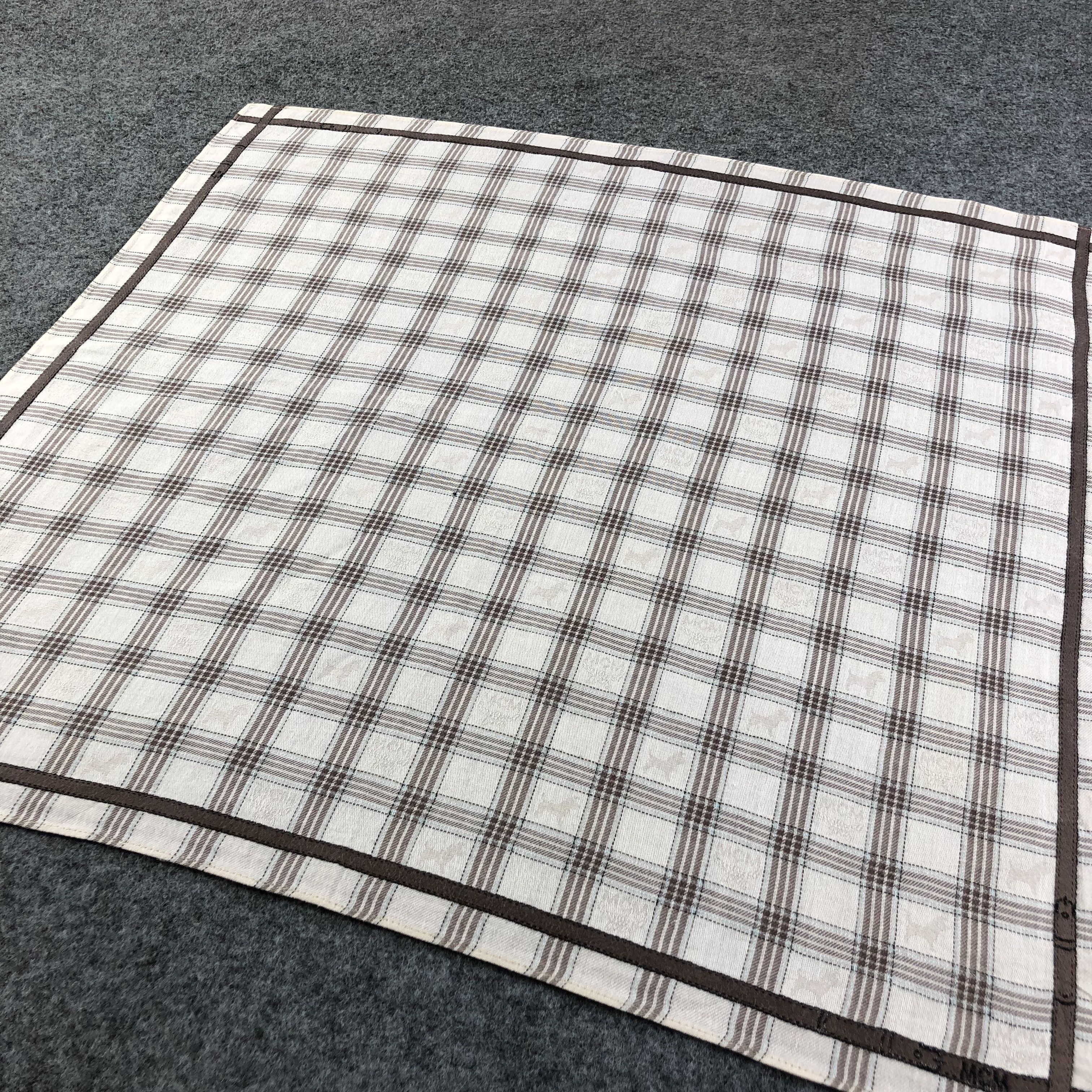 MCM MCM Checkered Handkerchief Neckerchief Bandana H2234 Size ONE SIZE - 3 Thumbnail