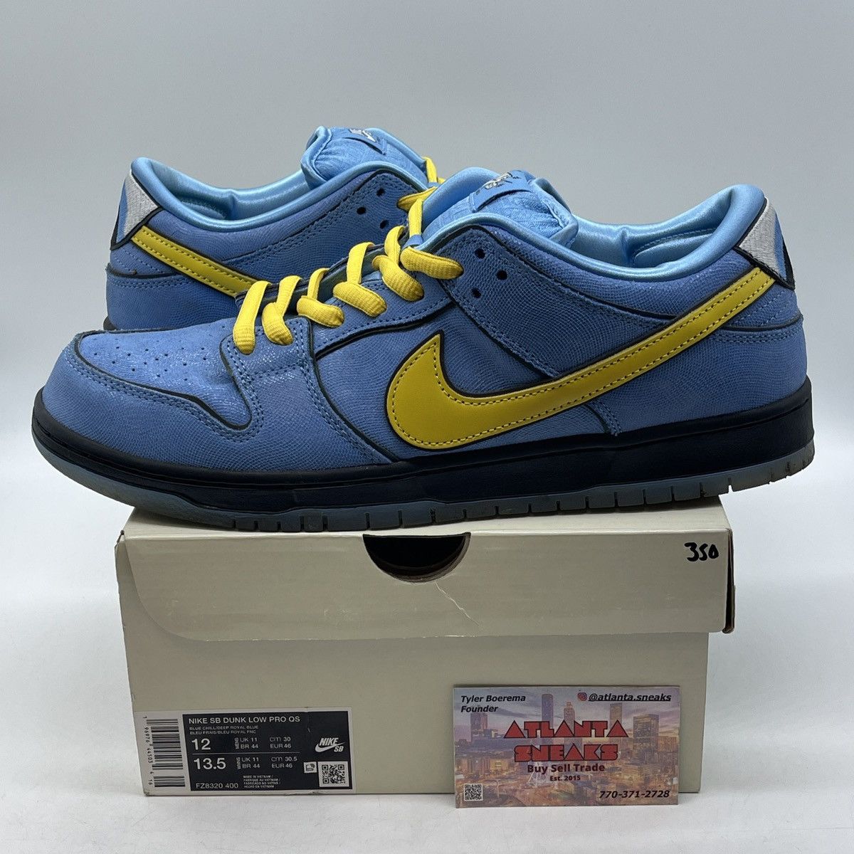 Nike The powerpuff girls x dunk low bubble Size US 12 / EU 45 - 1 Thumbnail