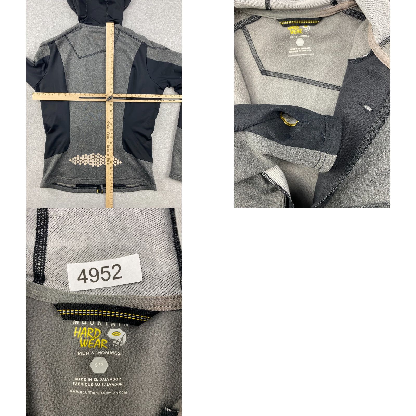 Mountain Hardwear Mountain Hardwear Hoodie Mens Small S Full Zip Pockets Reflective Running Gray Shirt Size US S / EU 44-46 / 1 - 8 Thumbnail