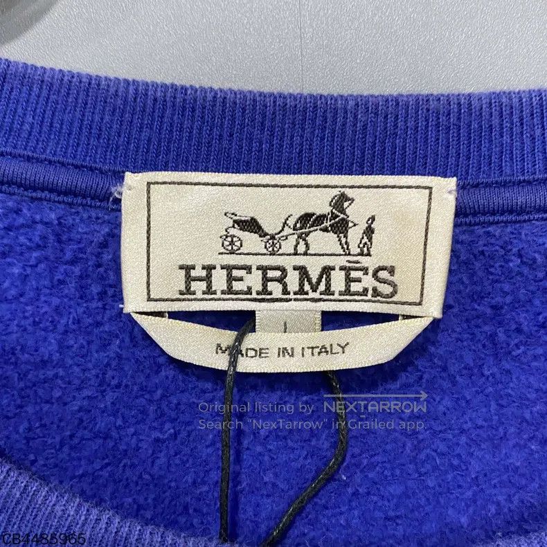 Hermes Hermes Patch Leather Long Sleeve Sweatshirt Size L / US 10 / IT 46 - 5 Thumbnail