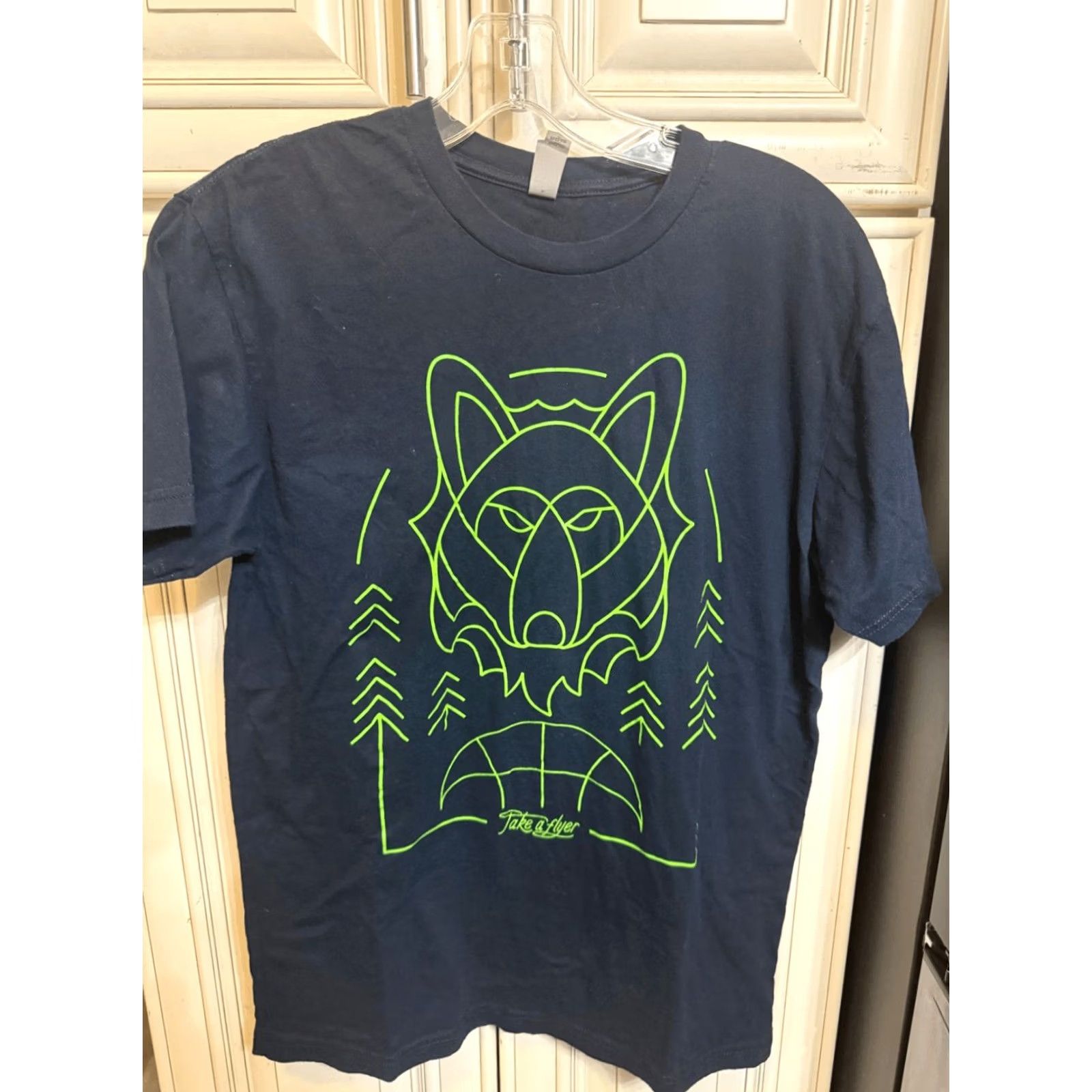 Next Level Next Level Apparel Men's Take A Flyer Headfler Brewing T-shirt Navy Medium Size US M / EU 48-50 / 2 - 3 Thumbnail