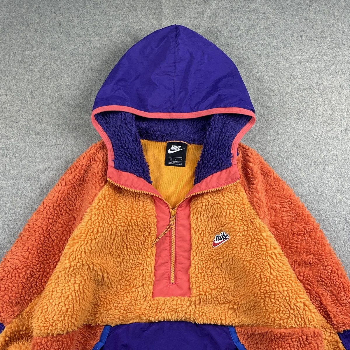 Nike Nike Sportswear Half-Zip Sherpa Hoodie Size US L / EU 52-54 / 3 - 2 Thumbnail
