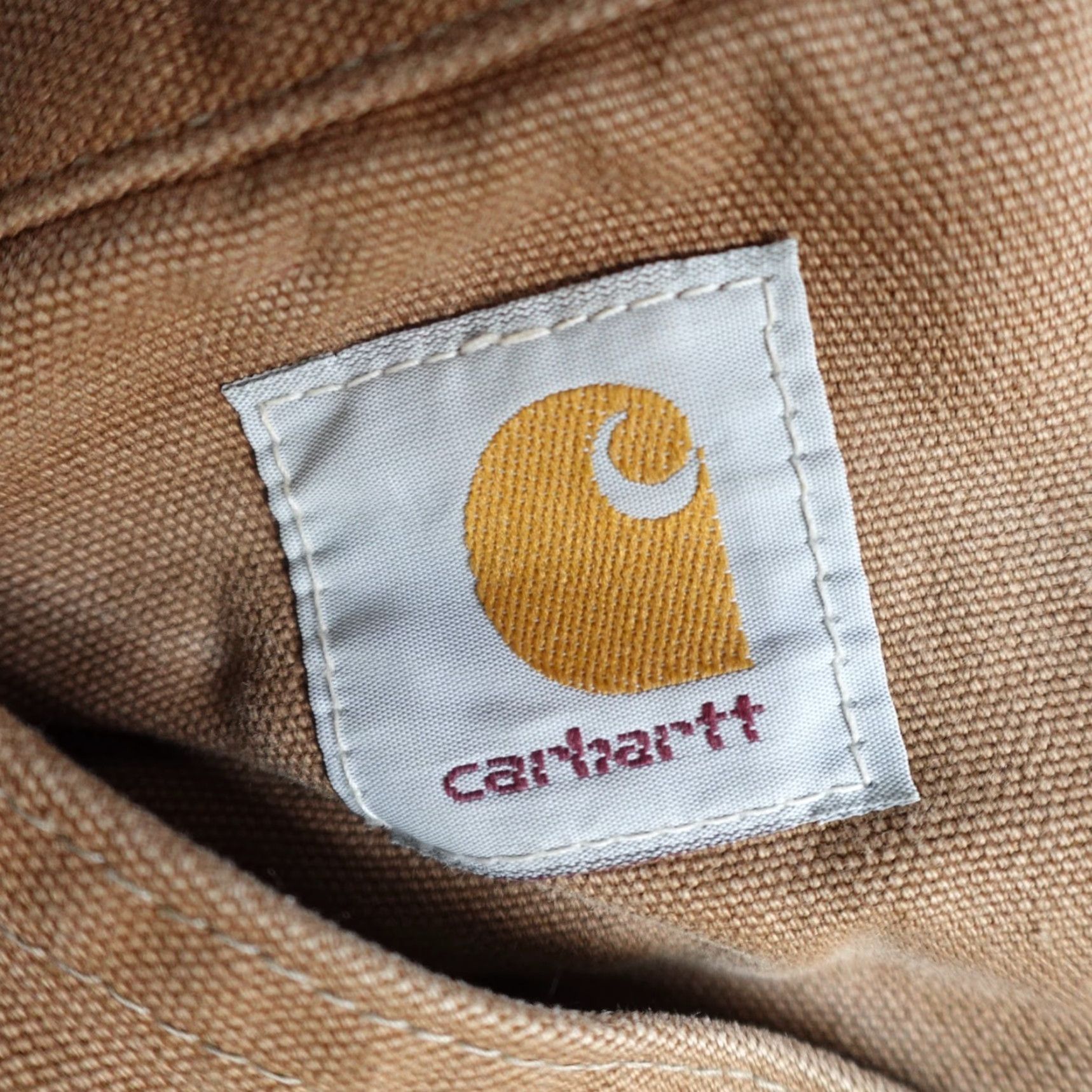 Carhartt VINTAGE Carhartt Pants Men's 32 x 32 Beige Canvas Cotton Double Knee Union Made Khakis Regular Straight - 32 Inseam Size US 32 / EU 48 - 7 Thumbnail