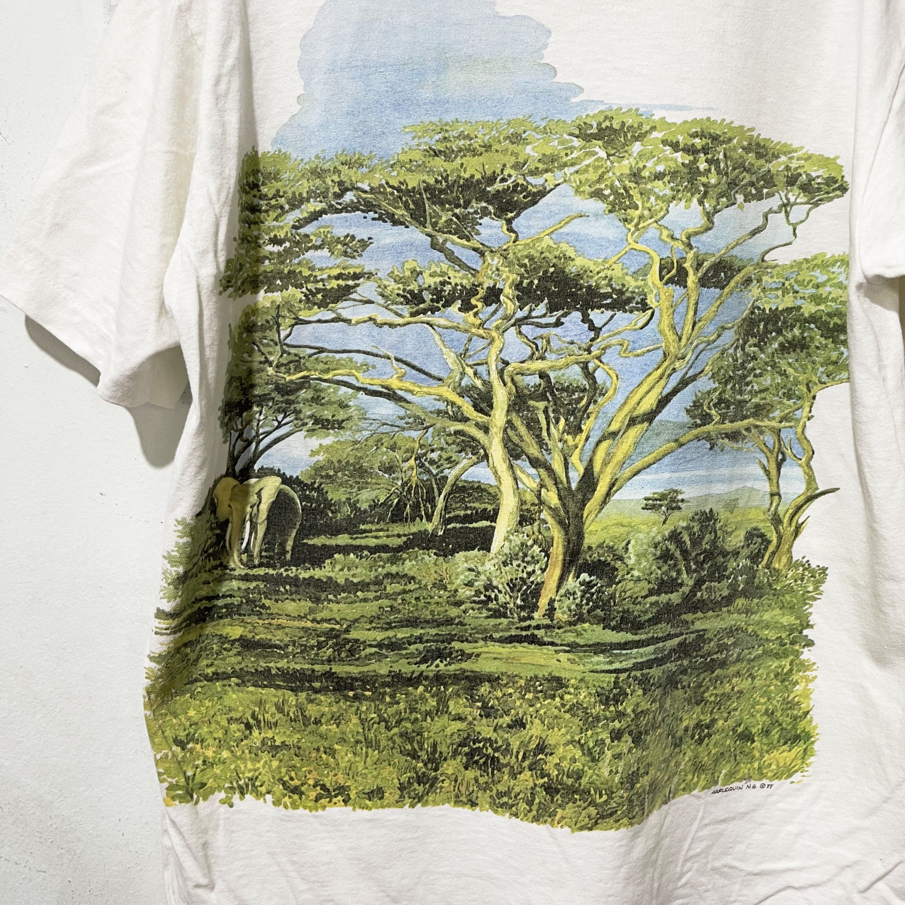 Vintage Vintage 1986 Giraffe Family T-Shirt Size US M / EU 48-50 / 2 - 4 Thumbnail
