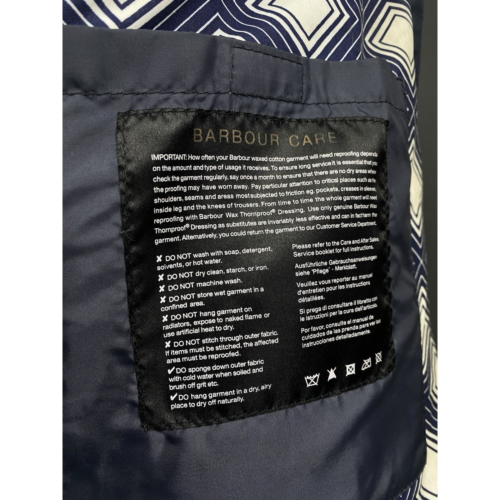 Barbour Barbour x John Lewis Ashbyton Blue Waxed Motorcycle Multipoc Size US M / EU 48-50 / 2 - 15 Thumbnail