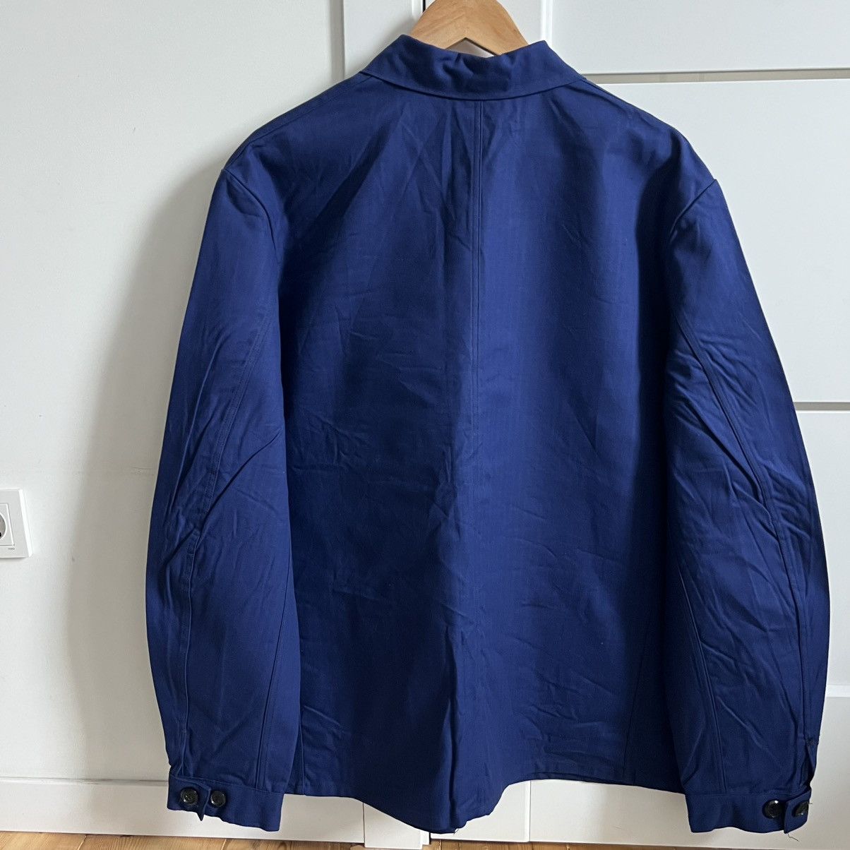 Le Laboureur German herringbone HBT mechanic deadstock works jacket Size US L / EU 52-54 / 3 - 11 Thumbnail
