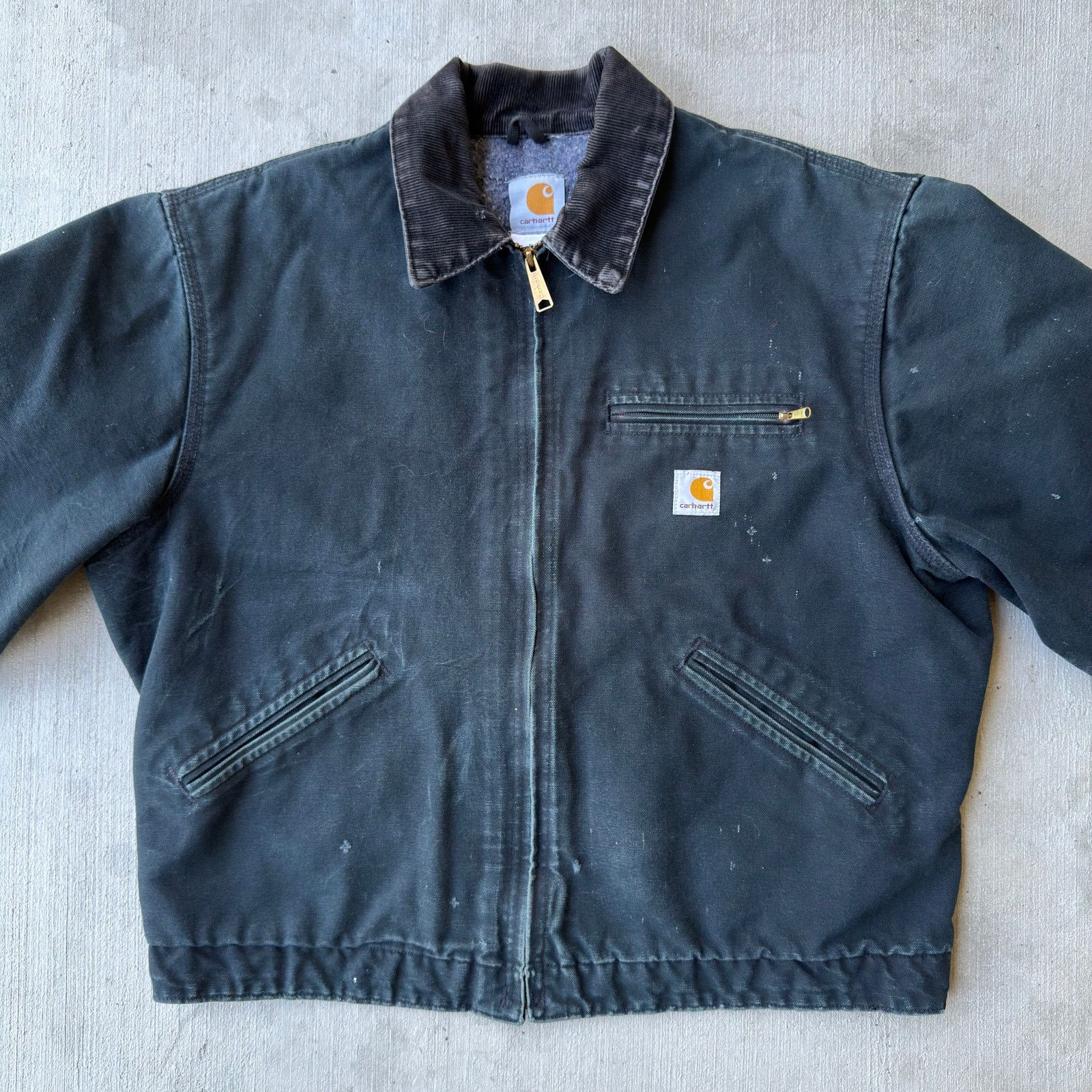 Carhartt × Vintage Carhartt J01 black Detroit work wear jacket Size US L / EU 52-54 / 3 - 3 Thumbnail