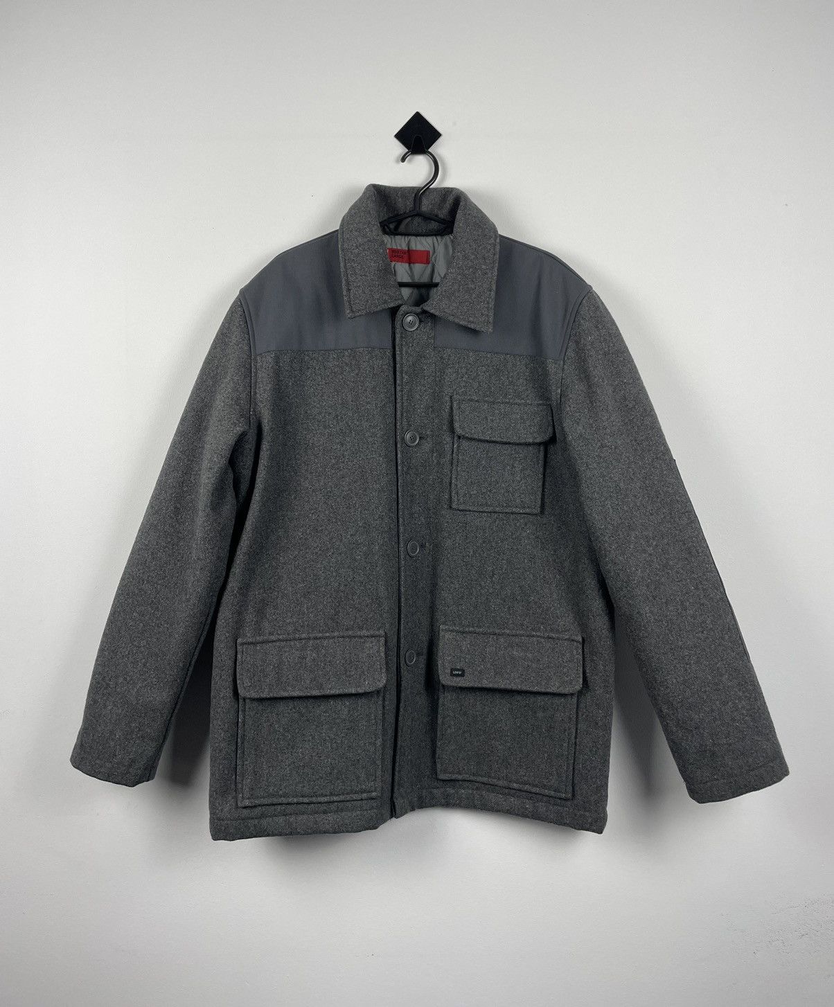 Japanese Brand × Levi's × Levi's Vintage Clothing Levi’s Red Tab Vintage Wool Work Jacket Grey Korea Coat Size US L / EU 52-54 / 3 - 2 Thumbnail