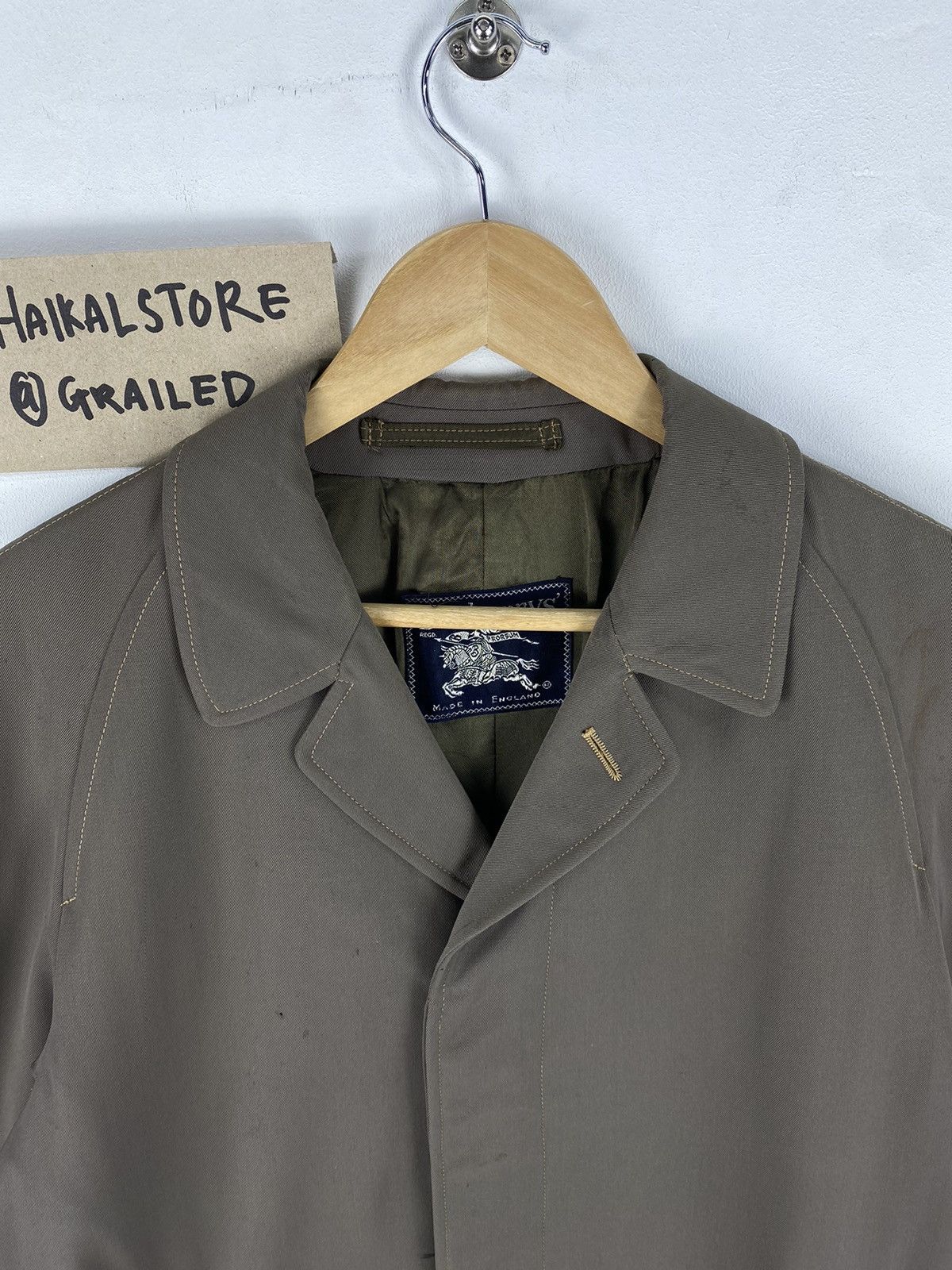 Burberry Vintage 80’s Burberrys England Trench Coat Jacket Size US M / EU 48-50 / 2 - 7 Thumbnail
