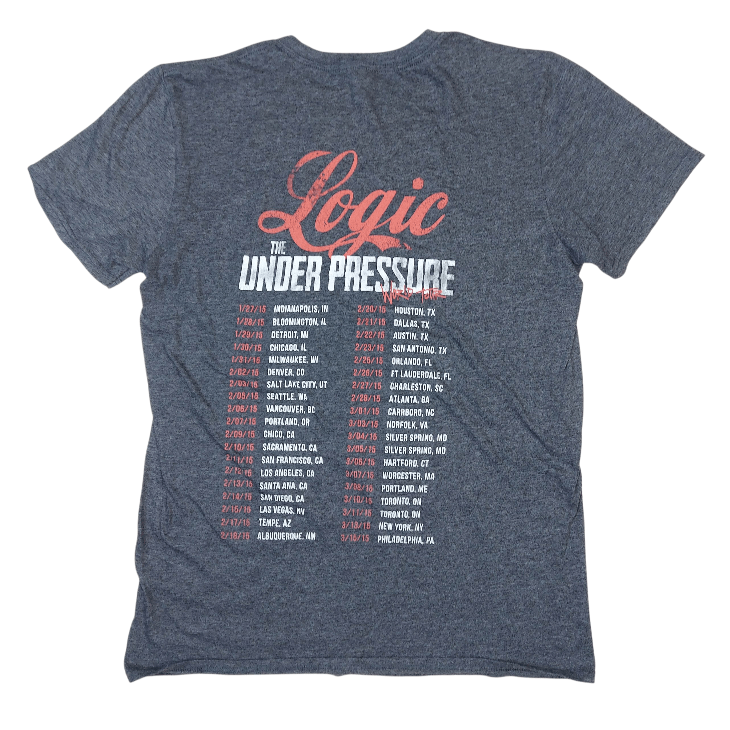 Band Tees Logic Under Pressure World Tour 2015 Concert Band TEE Size US M / EU 48-50 / 2 - 3 Thumbnail