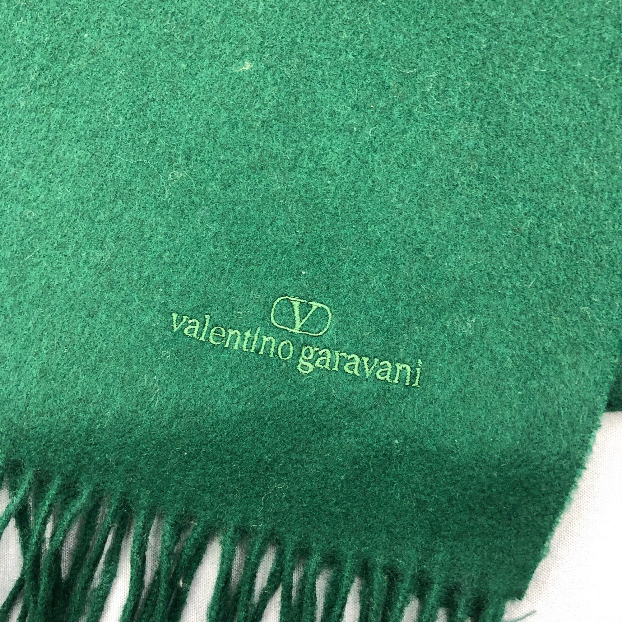 Japanese Brand Vintage Valentino Garavani Scarf Muffler Wool Winter Size ONE SIZE - 4 Thumbnail