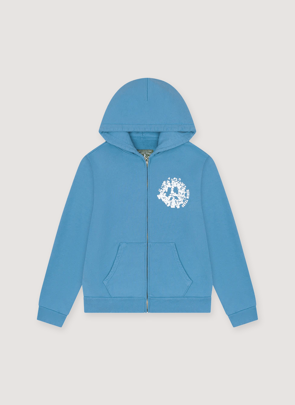 DENIM TEARS Denim University Zip Hoodie Light Blue Size US XXL / EU 58 / 5 - 1 Thumbnail