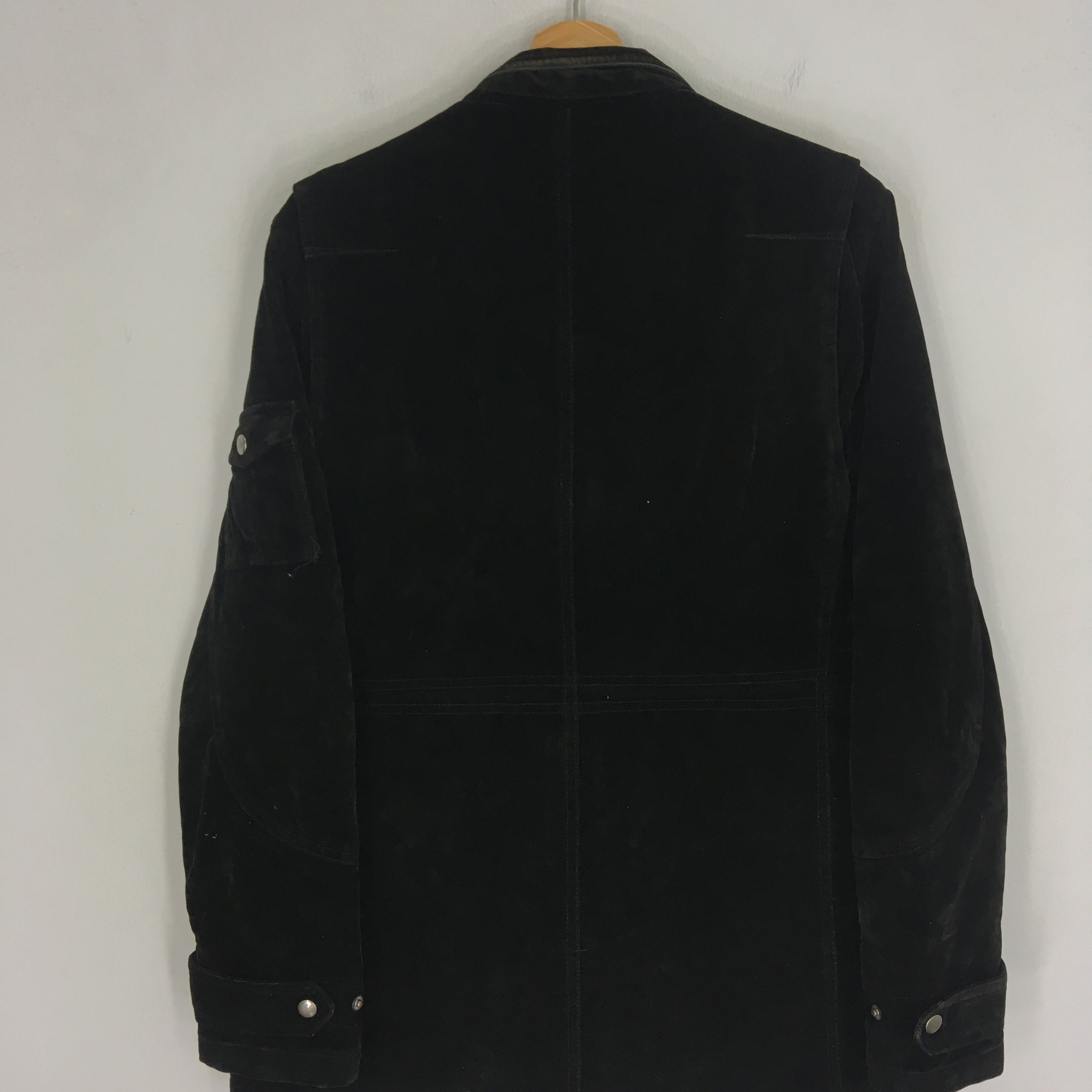 semanticdesign Vintage Semantic Design Black Velvet Bondage Jacket Size US L / EU 52-54 / 3 - 8 Thumbnail